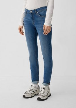 QS Stoffhose Jeans Sadie / Skinny Fit / Mid Rise / Skinny Leg Waschung