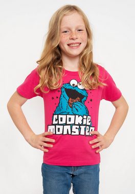 LOGOSHIRT T-Shirt Sesamstraße - Krümelmonster mit coolem Frontprint