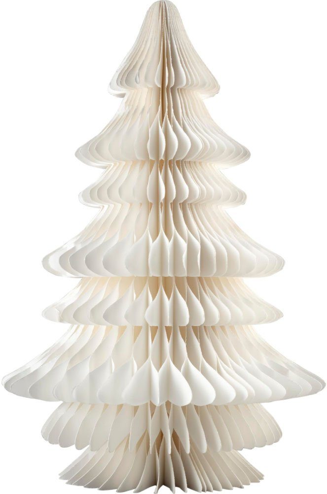 LED cm, LED integriert, Warmweiß, Schneider fest Baum klein, Höhe 30 ca. Papiertanne Weihnachtsdeko