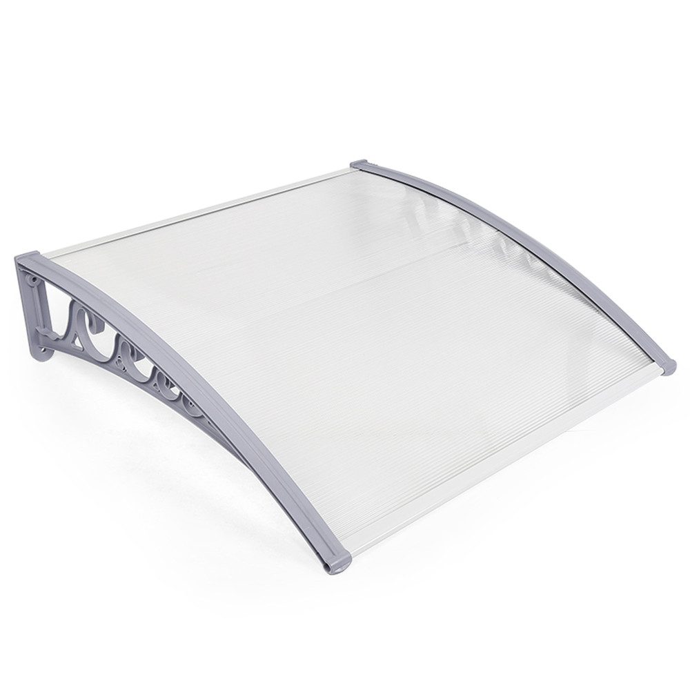 JEOBEST Vordach Anbaudach Vordächer Diverse Größen Vordach für Haustür, (Überdachung, 1 St) Vordach aus Polycarbonat und Aluminium