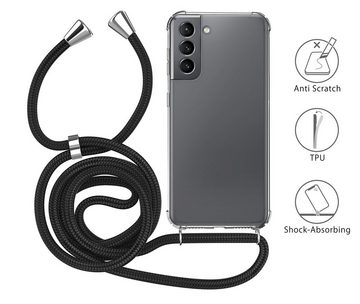 MyGadget Handyhülle Handykette für Samsung Galaxy S22, mit Handyband zum Umhängen Kordel Schnur Case Schutzhülle
