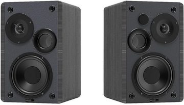 auvisio MSS-95.usb Aktiv-Stereo-Regallautsprecher-Set Holz-Gehäuse Bluetooth Regal-Lautsprecher (50 W)
