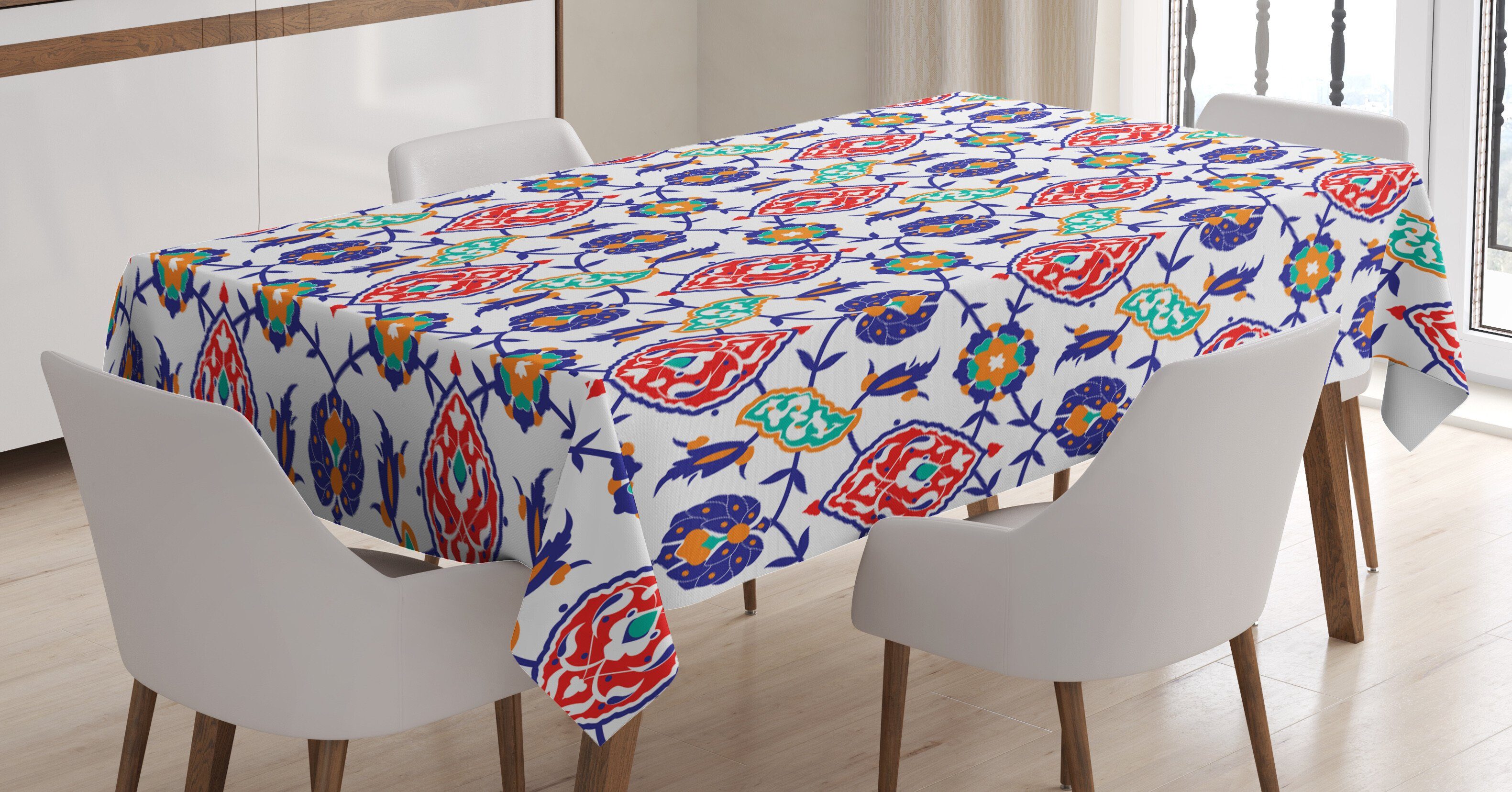 geeignet Abakuhaus Tischdecke Farbfest den marokkanische Klare Waschbar Für Farben, traditionell Bereich Fliesen Außen