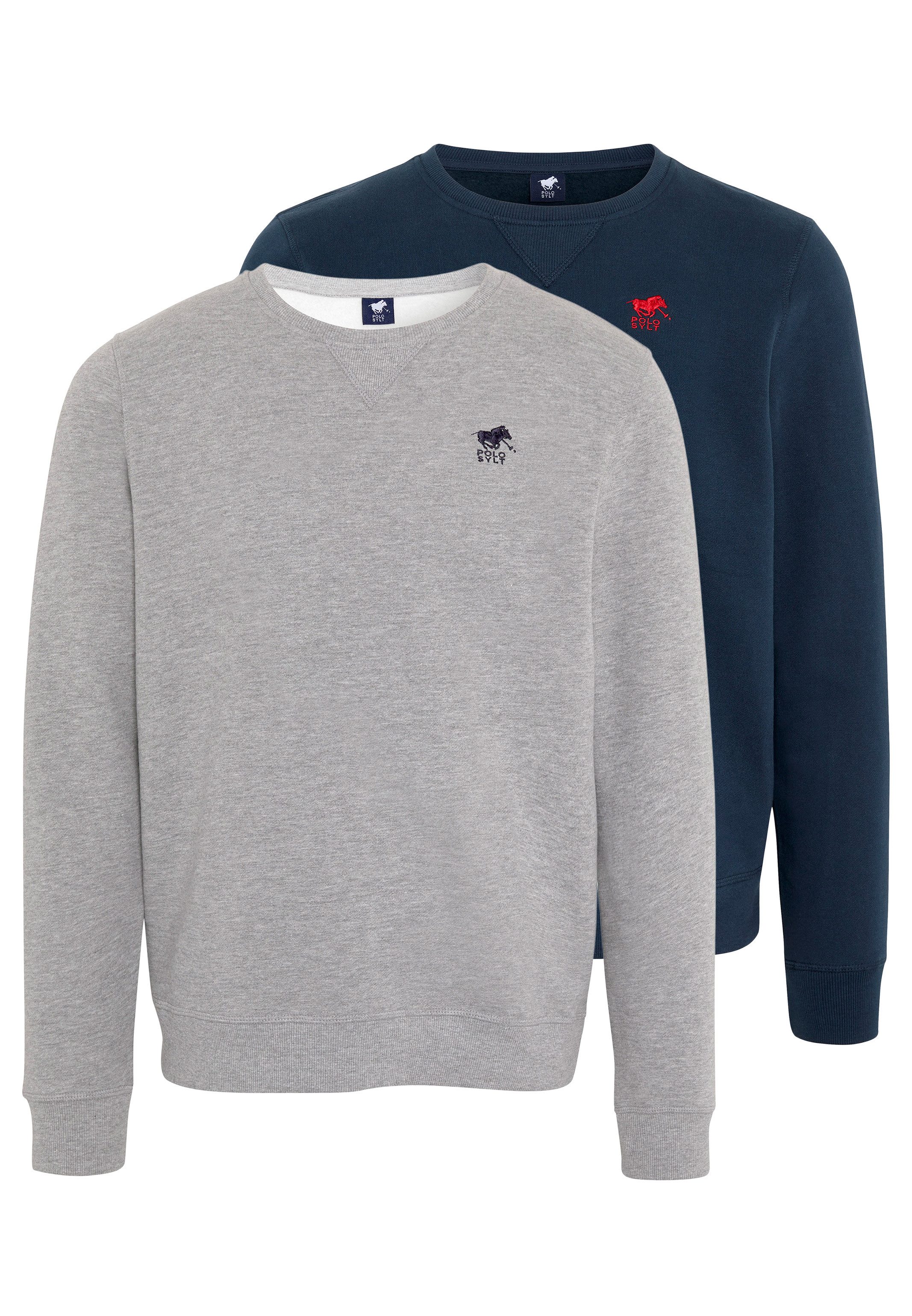 Polo Sylt Sweatshirt 2er Pack Basic (Spar-Set, 2-tlg) Sweatshirt - Baumwoll günstig online kaufen