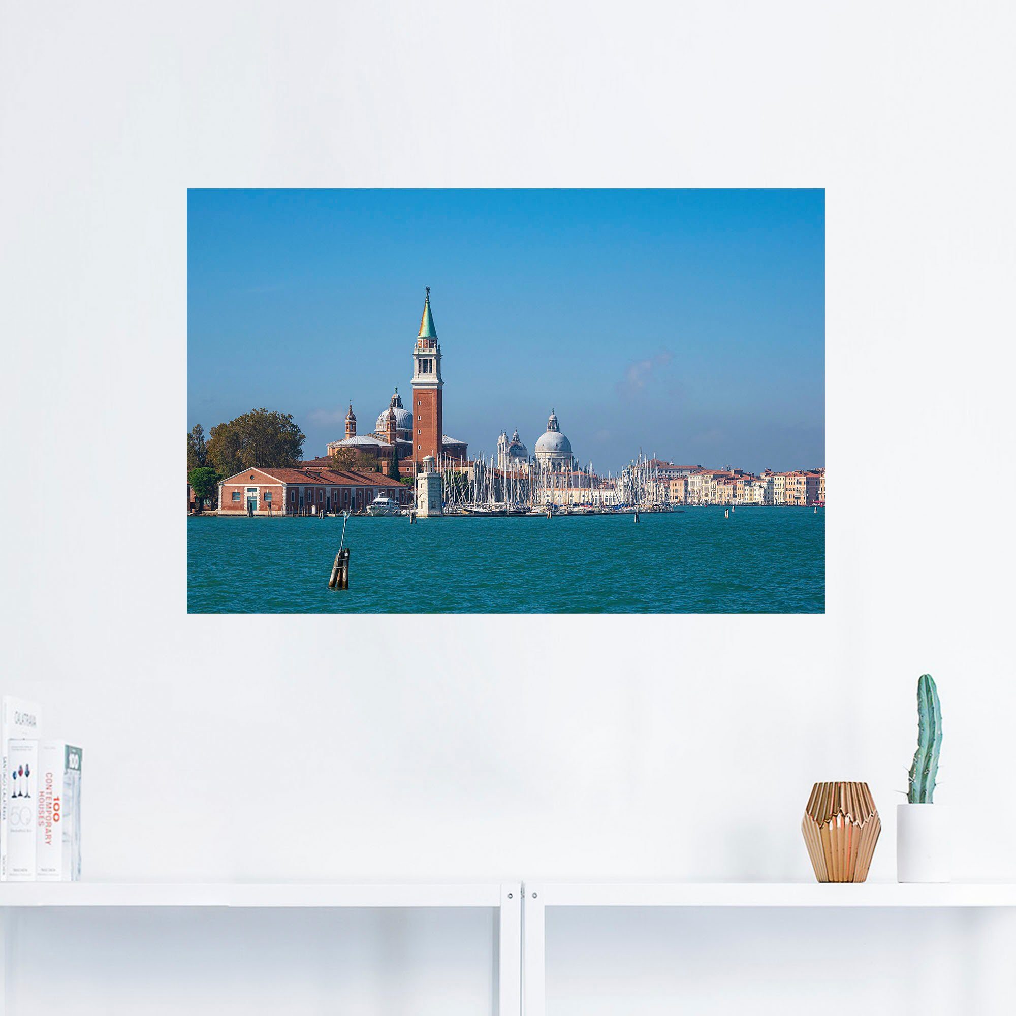 Venedig San in in Leinwandbild, versch. Artland Wandbild Maggiore Venedig, als Poster St), Wandaufkleber Alubild, Insel (1 Giorgio oder Größen