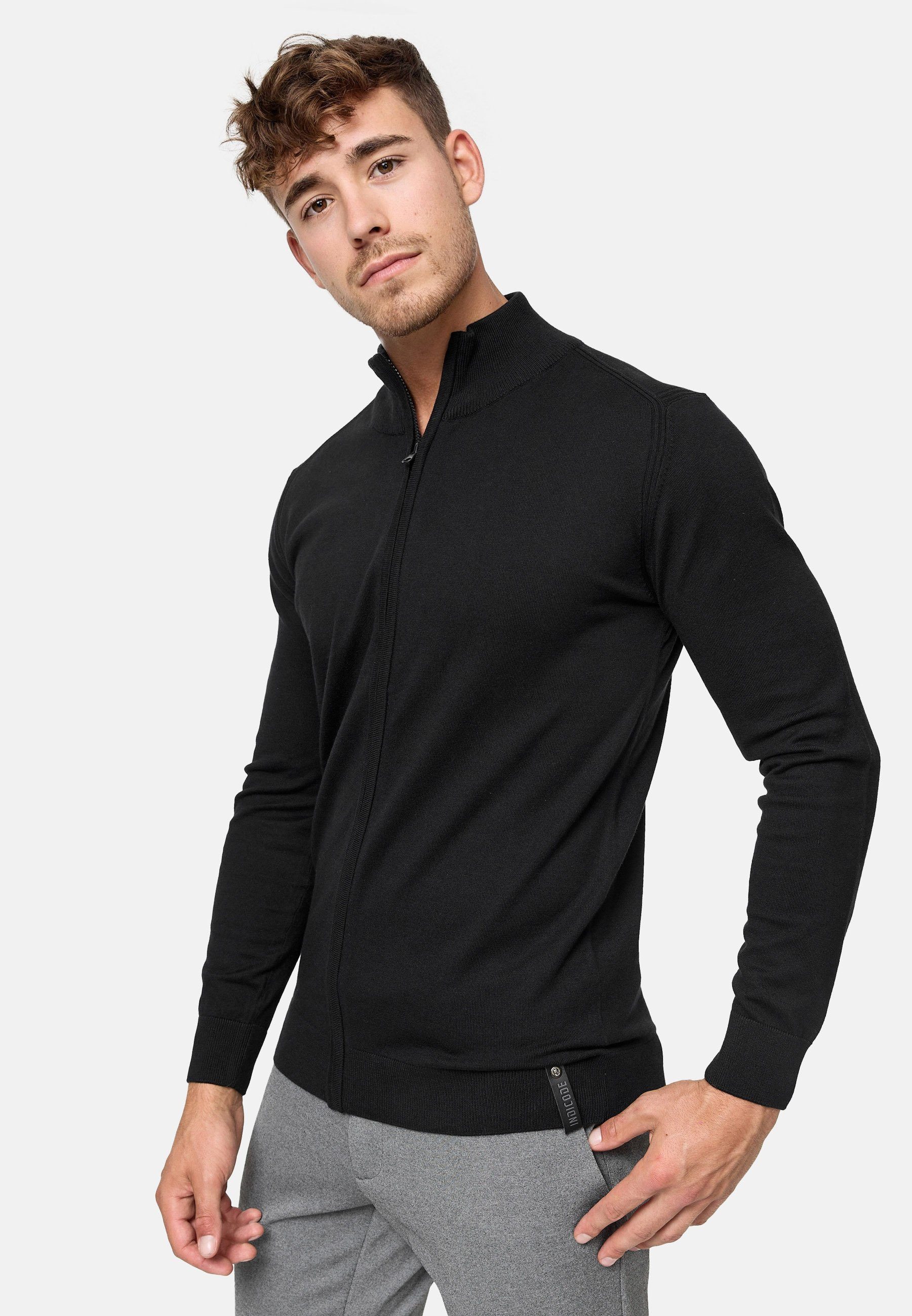 Indicode Strickjacke Herren Lau Herrenstrickjacke günstig online kaufen