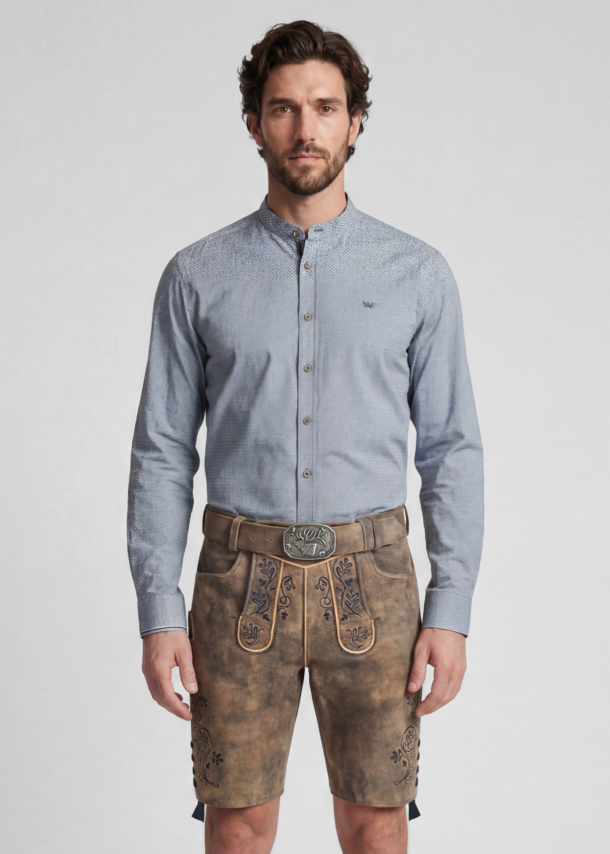 Spieth & Wensky Trachtenhemd Krugdorf mit Slim-Fit Passform