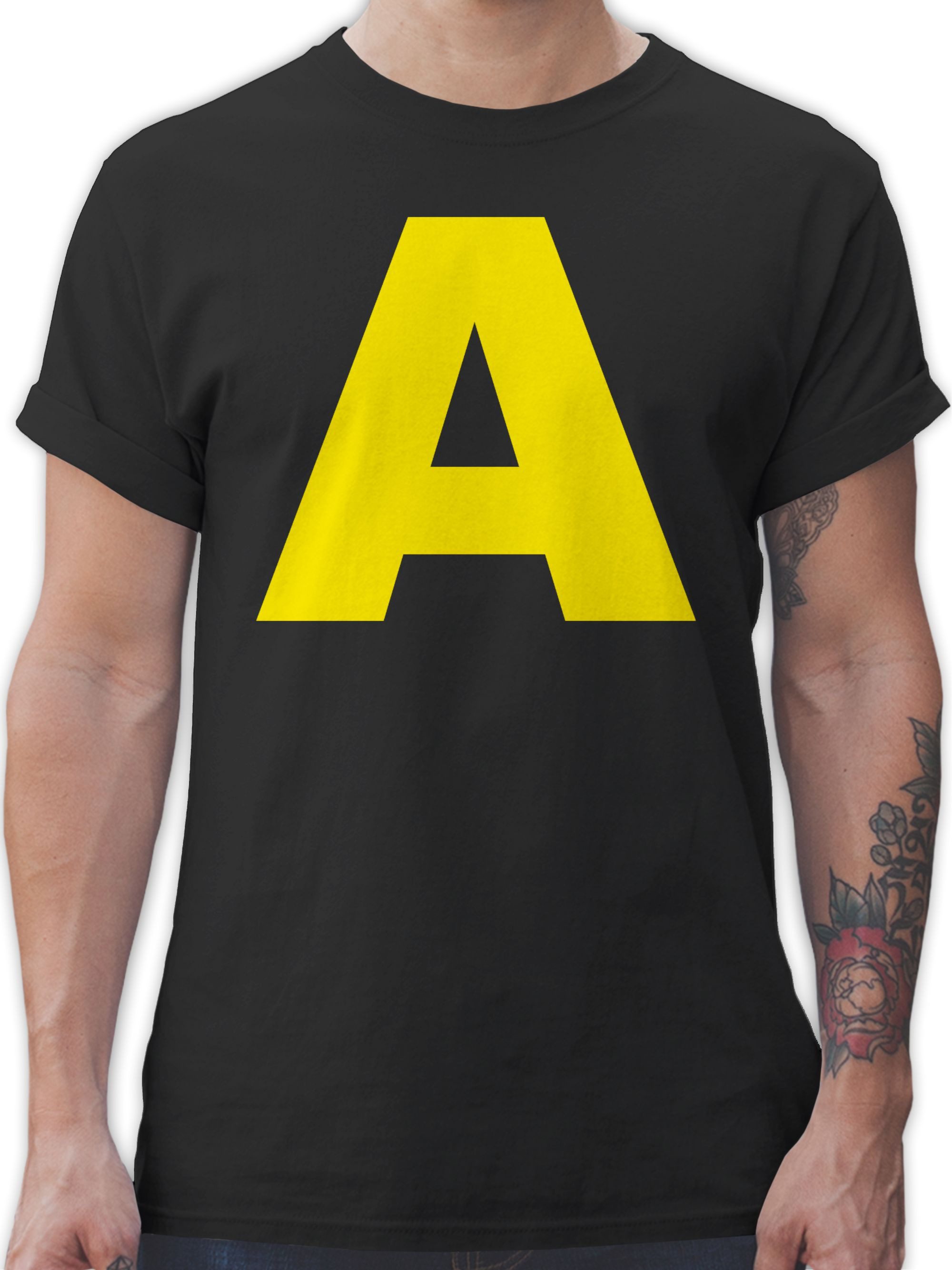 Shirtracer T-Shirt Kostüm Buchstabe A Streifenhörnchen günstig online kaufen