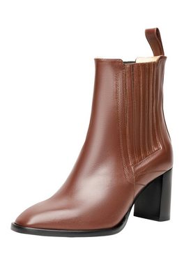 Henry Stevens Mia CB1 Businessschuh Schlupfboots Damen Chelsea Boots Leder handgefertigt, Stiefelette mit Absatz