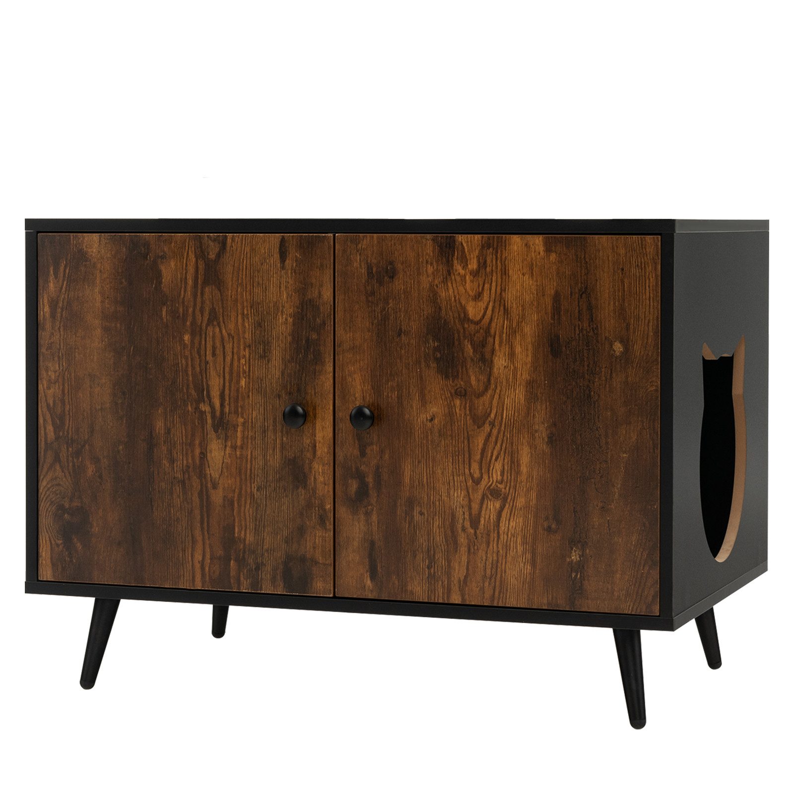 COSTWAY Tierhaus Katzenschrank, Katzenhaus, 2 in 1 Beistelltisch günstig online kaufen