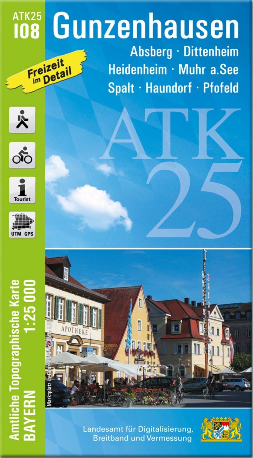 ATK25-I08 Gunzenhausen (Amtliche Topographische Karte 1:25000) / diverse