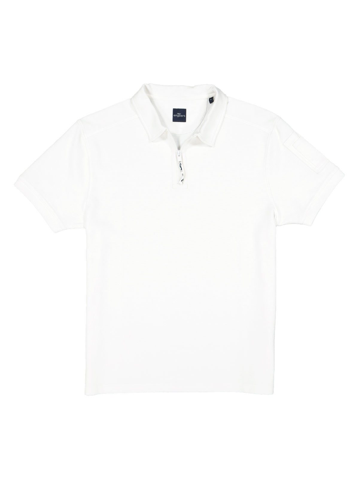 Engbers Poloshirt Herren Polo-Shirt regular, Reinweiss