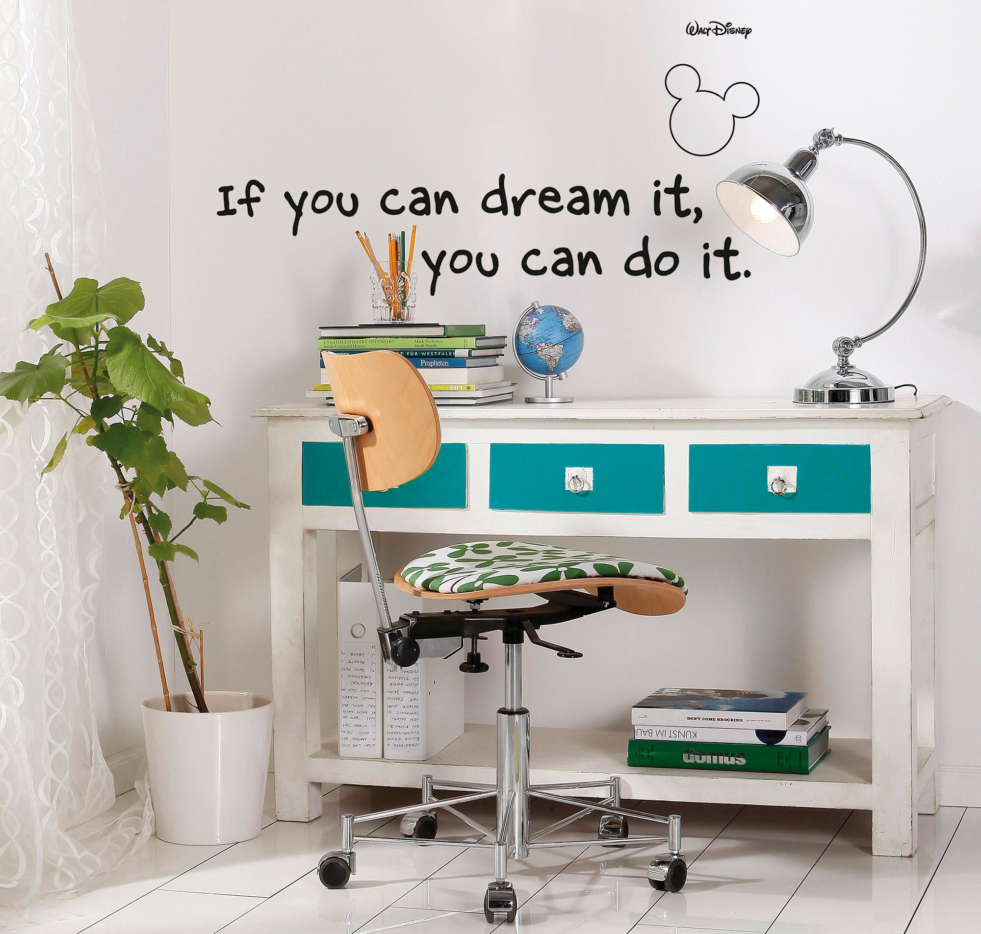 Komar Wandtattoo Disney You can do it - Размер 50 x 70 cm (13 St), Künstler: Komar, selbstklebend, Wandsticker, Kinderzimmer