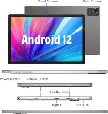 JUMPER Tablet (10,51", 128 GB, ANdroid 12, 4G LTE, 5G/2.4G, Tablet t616 octacore dual sim wifi ips fhd 4 lautsprecher kamera 13 mp)