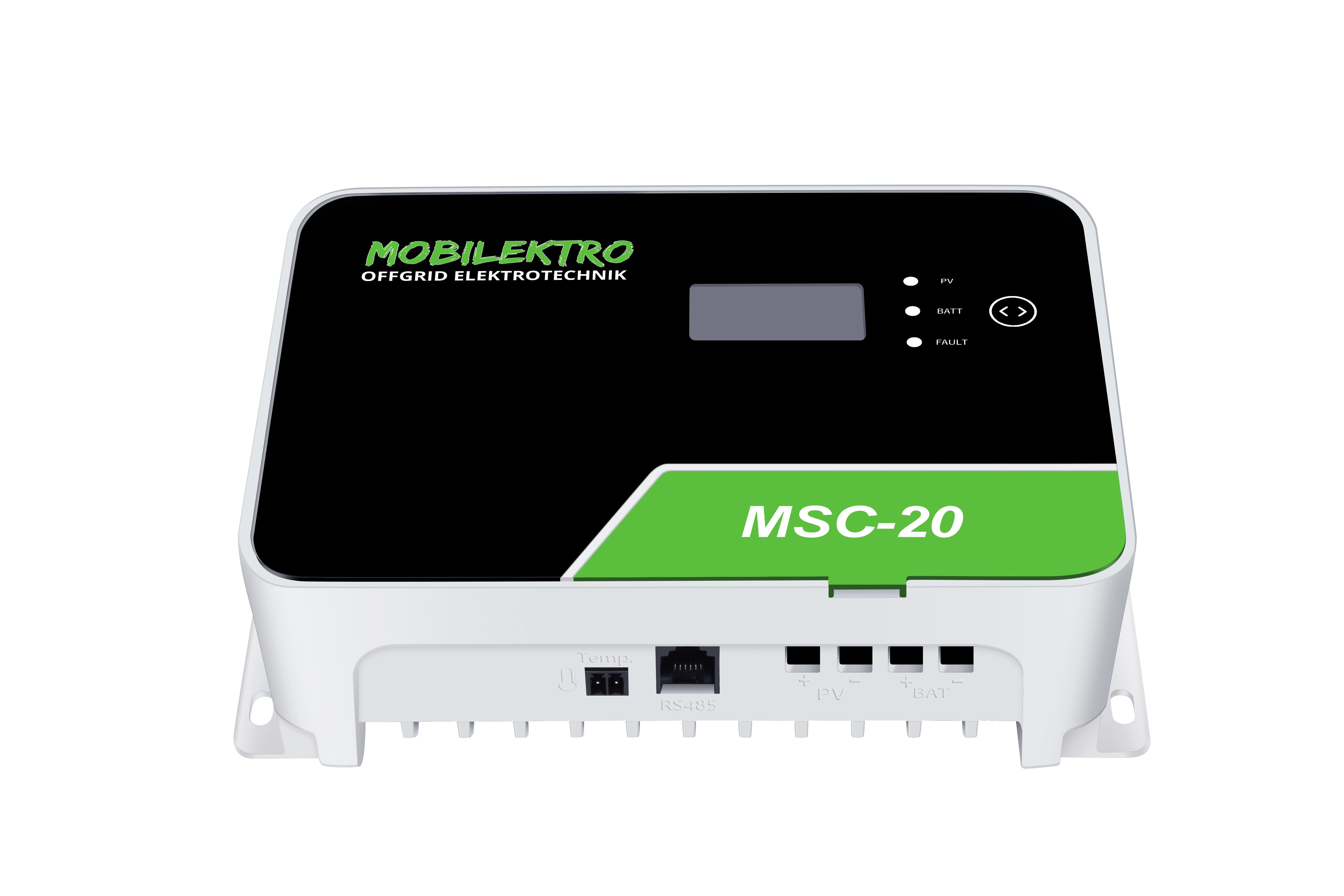 MOBILEKTRO Solarladeregler MPPT MSC, 20A/30A/40A, 12V/24V