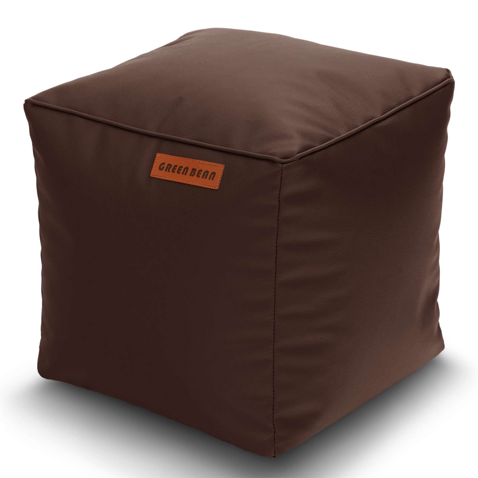 Green Bean Pouf Sitzsack-Hocker Kunstleder Cube eckig (40x40x40cm EPS Perle günstig online kaufen