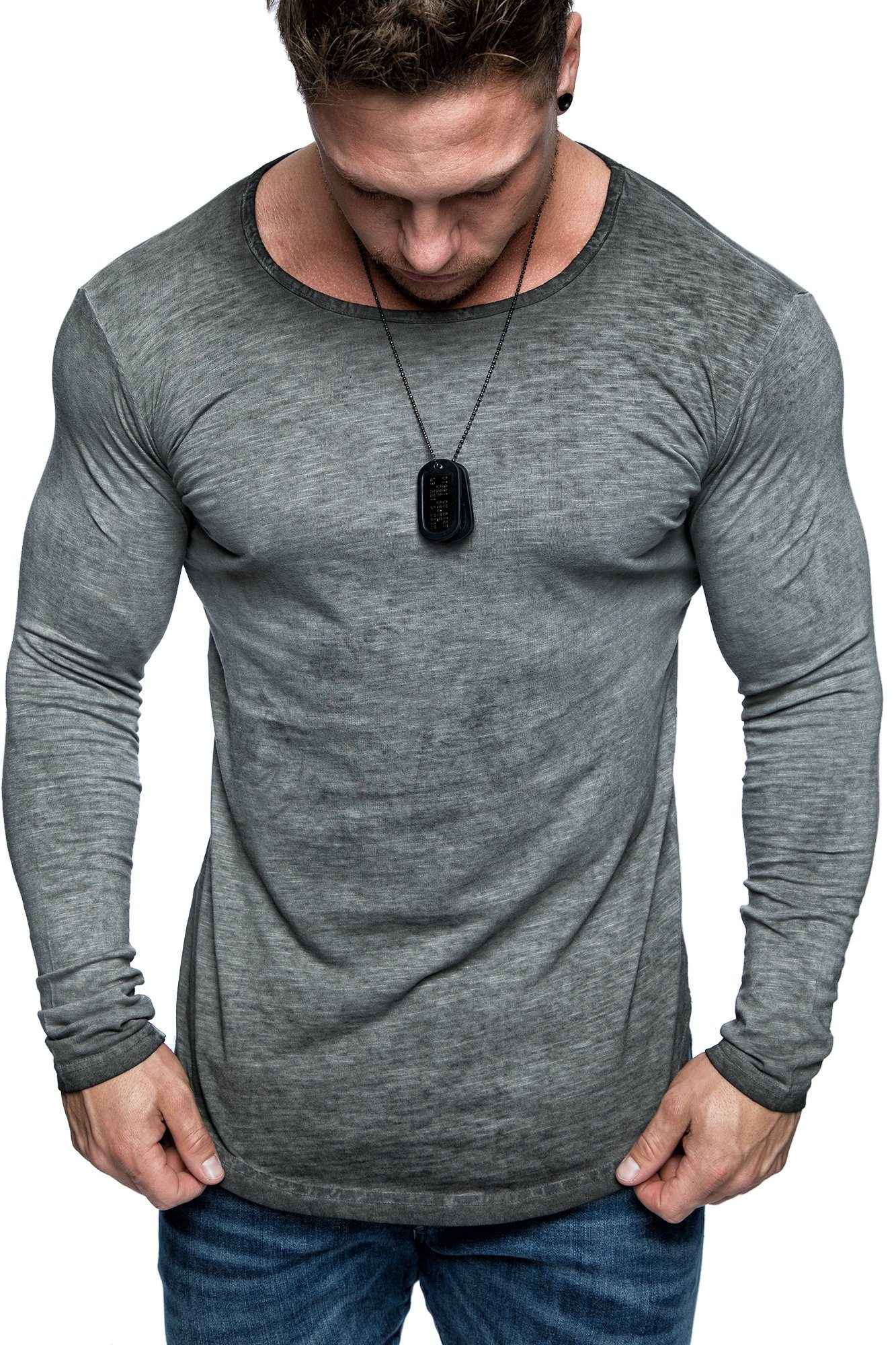 Amaci&Sons Rundhalsshirt FRISCO Langarmshirt – Bild 3 von 4