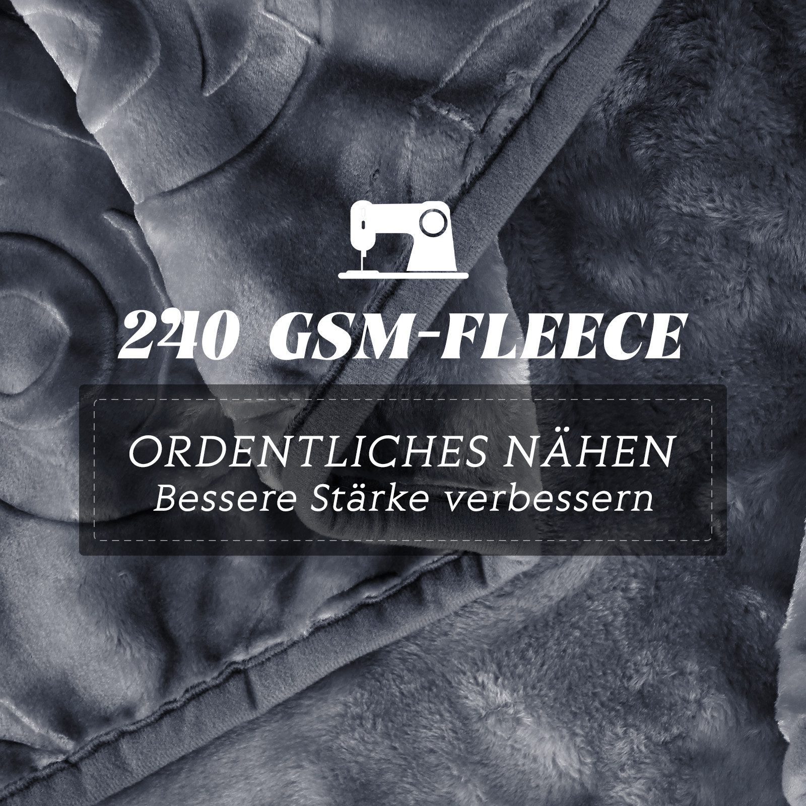 Wohndecke Kuscheldecke Flauschig 200x240 Warm Weiche Bettdecke Einfarbig, HOMELUX, Wohndecke, Kuscheldecke