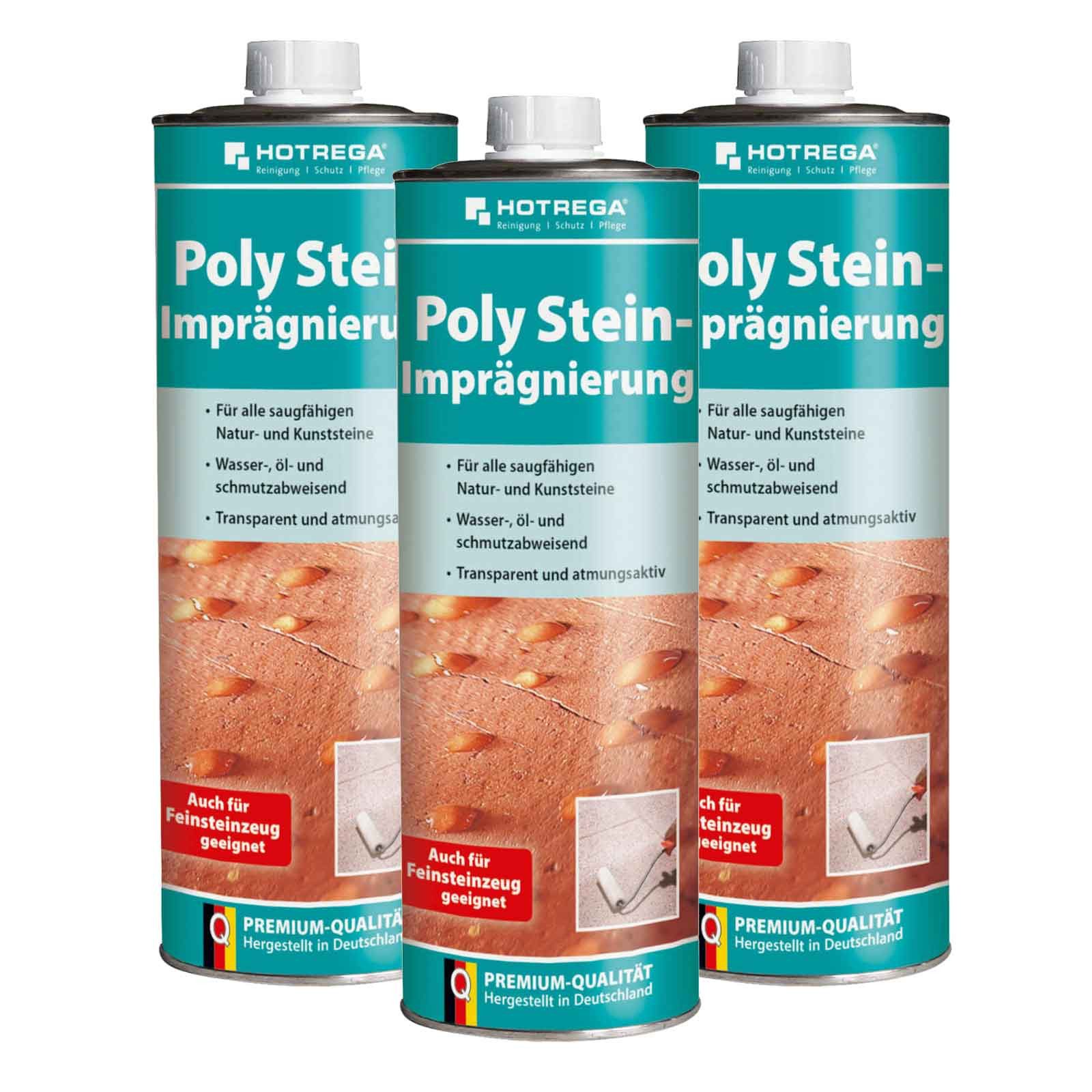 HOTREGA® Poly Stein Imprägnierung Steinimprägnierung Imprägniermittel Protect Naturstein-Imprägnierung