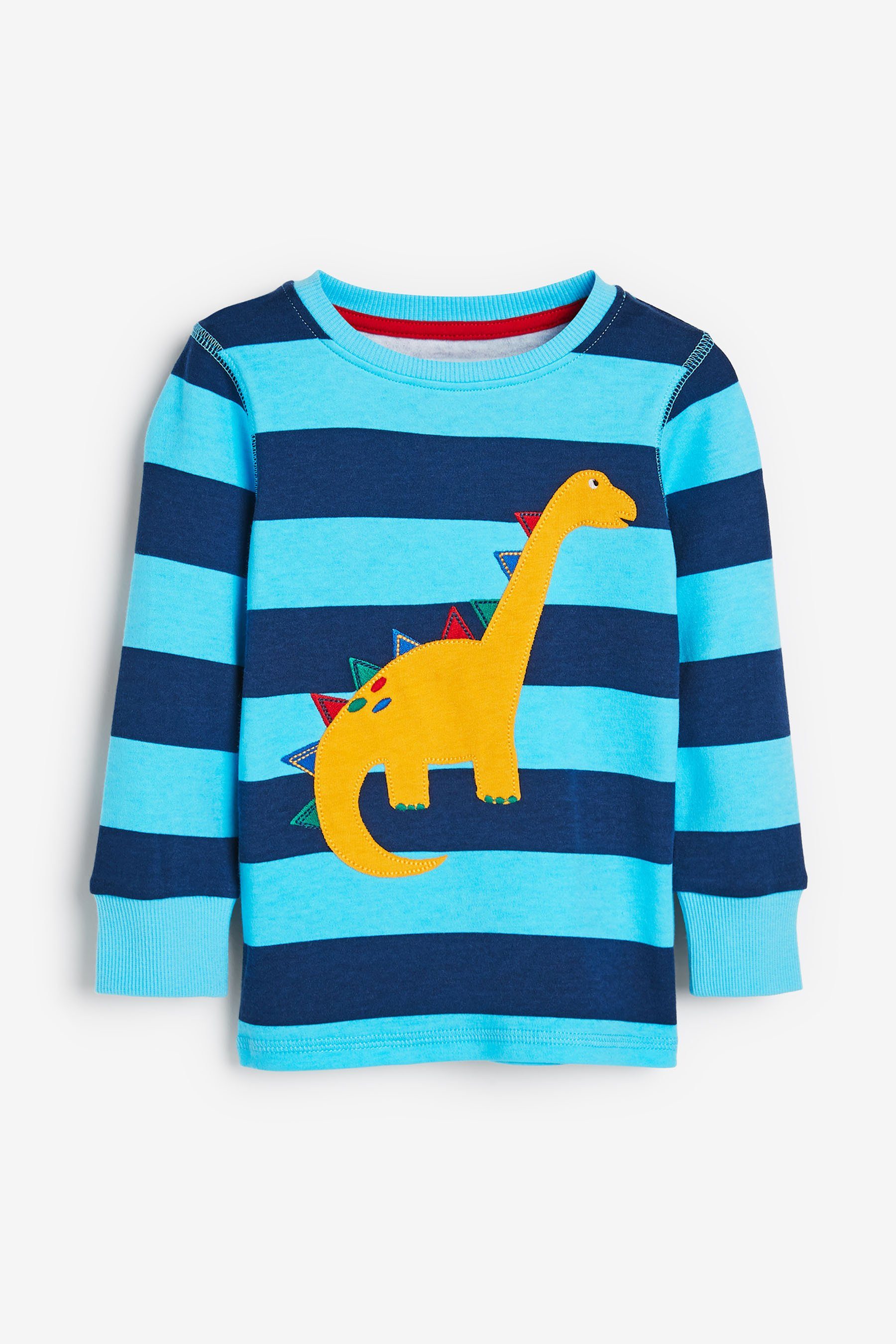 Next Pyjama Dino tlg) Stripe Kuschelpyjamas, 3er-Pack Blue/Red/Green (6