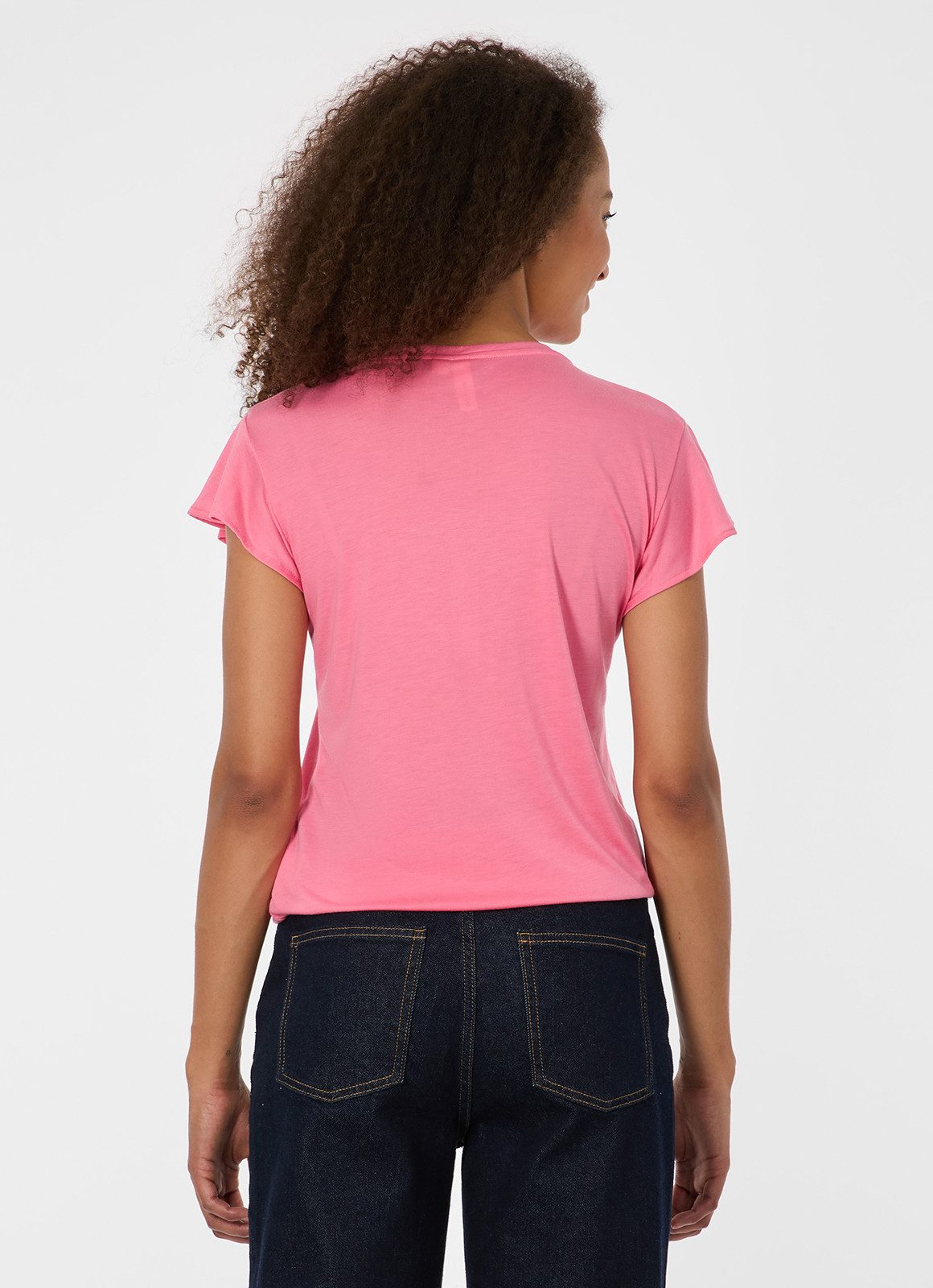 Ragwear V-Shirt mit kurzer Knopfleiste, aus Polyester und Viskose, in Jersey-Qualität – Bild 2 von 2
