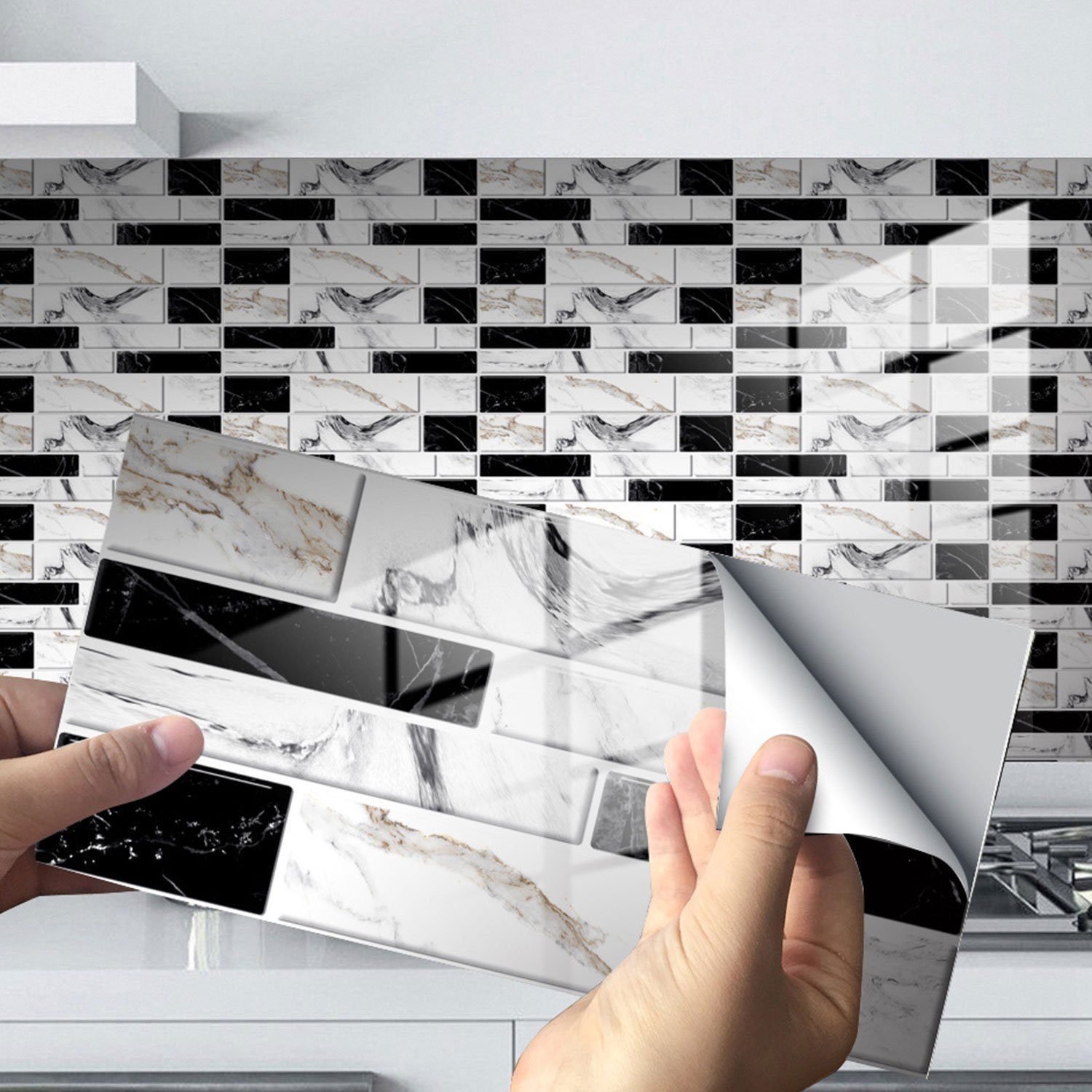 BYSURE Fliesenaufkleber (48 St), Selbstklebende Fliesenaufkleber günstig online kaufen