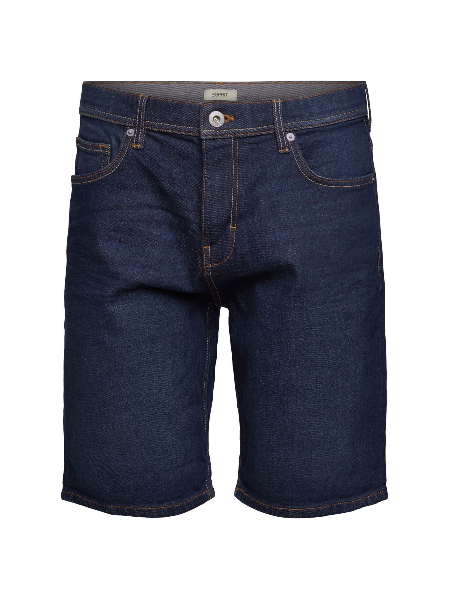 Esprit Jeansshorts Jeans Shorts aus Baumwolle BLUE DARK WASHED