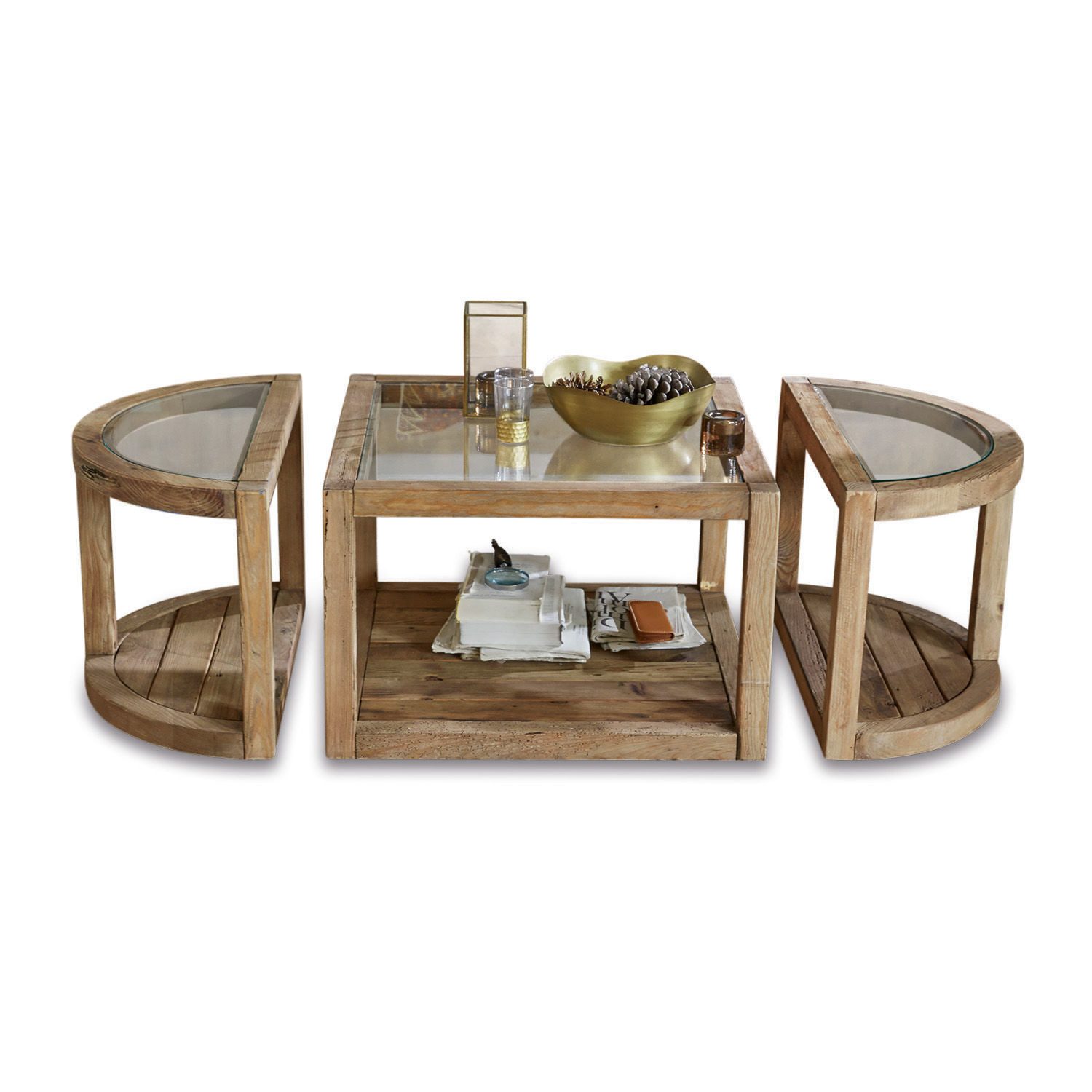 Mirabeau Couchtisch Couchtisch Hyllorian antikbraun