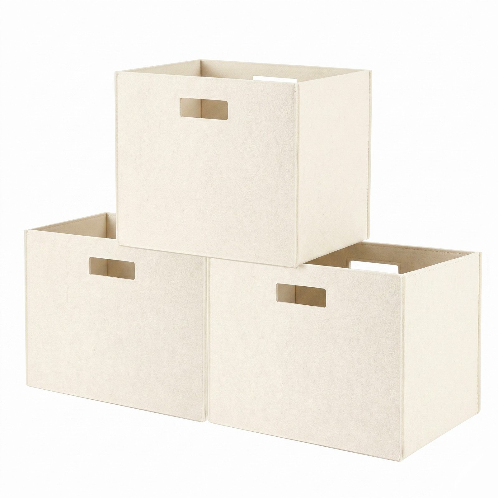 Youyijia Aufbewahrungsbox Filz-Aufbewahrungsbox 31x31x31 cm – Faltbare Regalbox, Organizer-Korb