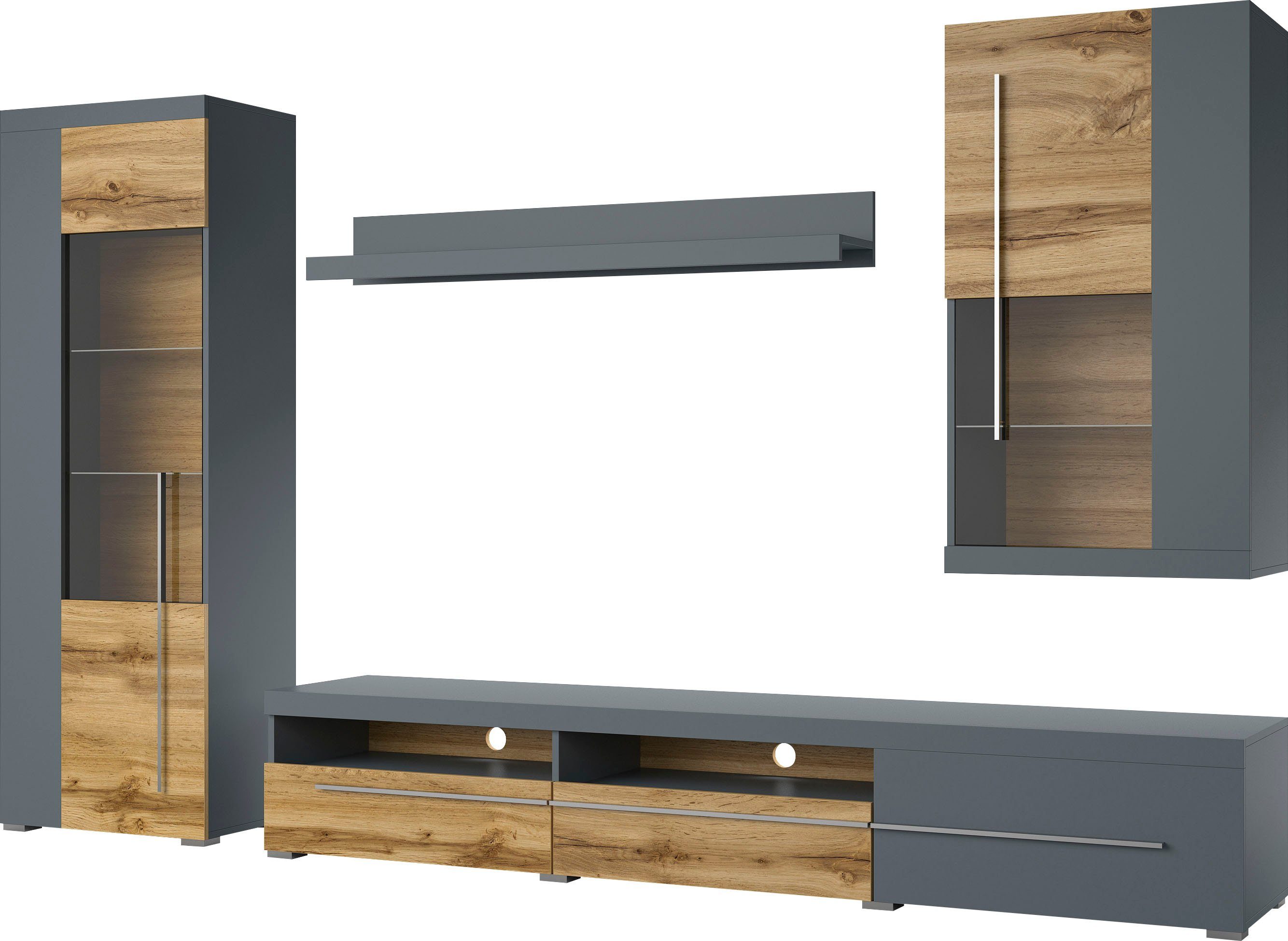 INOSIGN Wohnwand Roger,Breite 255 cm moderne günstig online kaufen