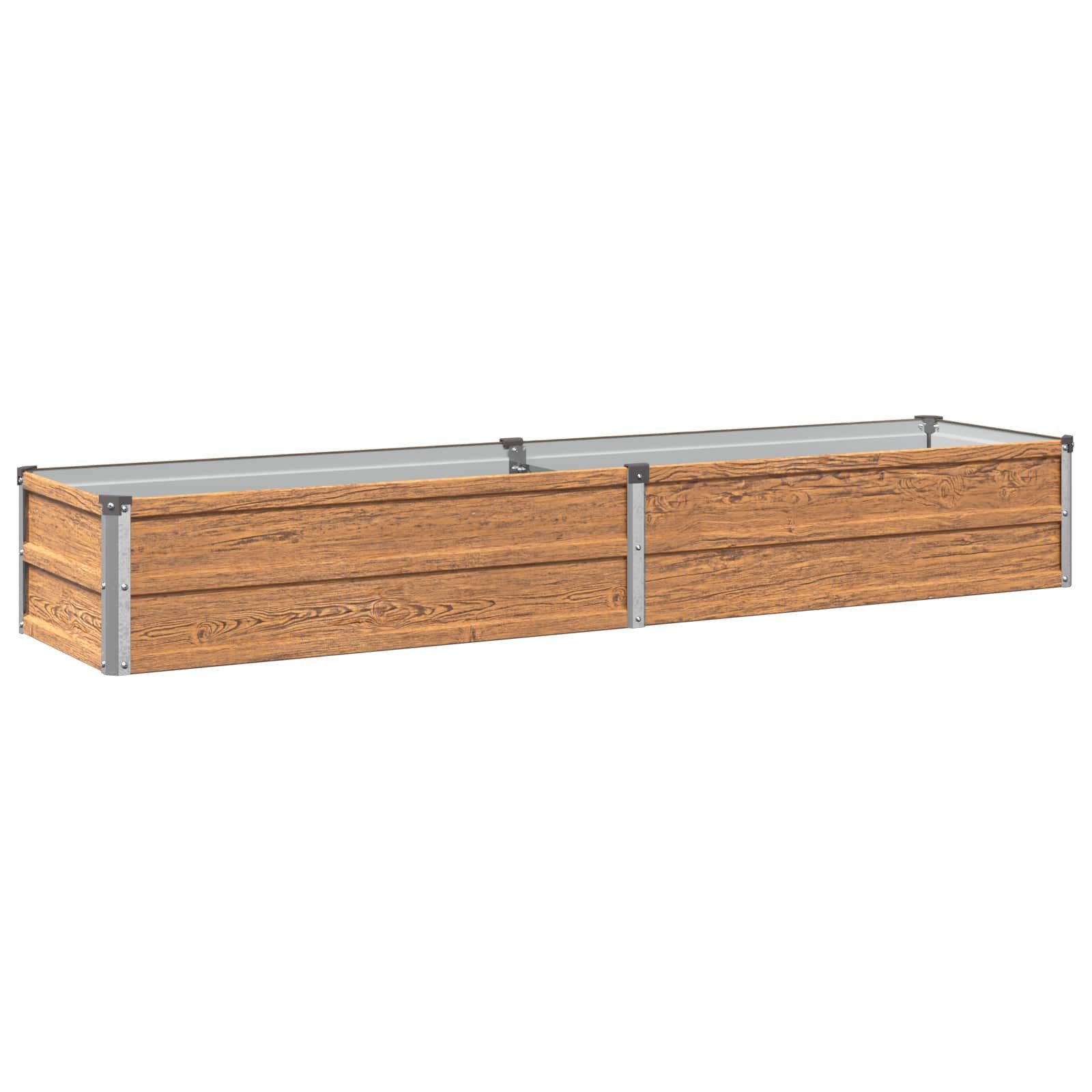 vidaXL Hochbeet Hochbeet im Garten Holz Braun 160 x 40 x 24 cm (1 St)