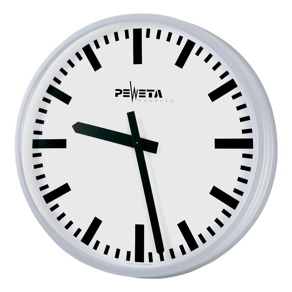 Peweta Wanduhr Funk-Wanduhr ø 52 cm (Funkuhr mit sekundengenauer DCF77-Synchronisation)