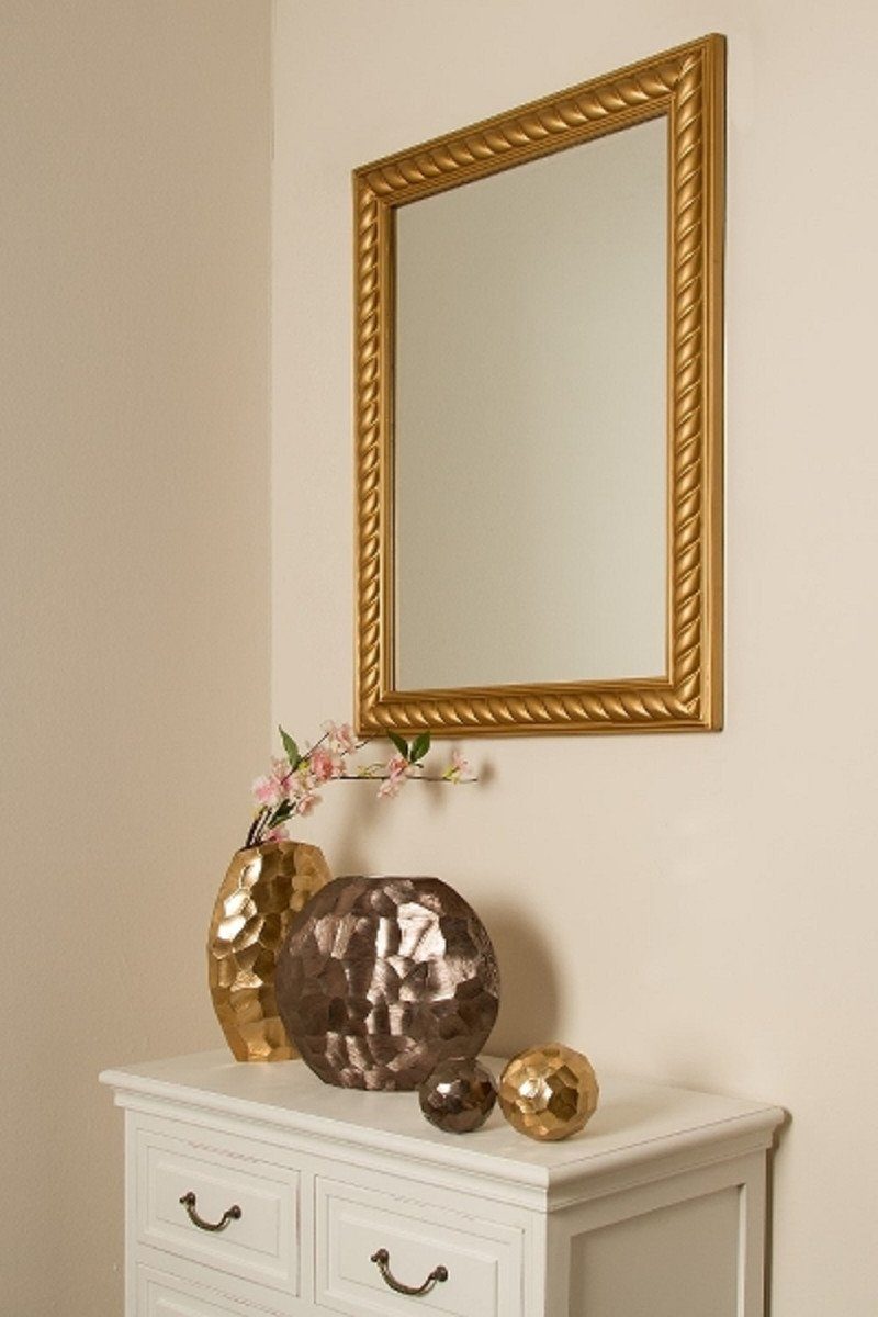 62 / Wandspiegel im x Spiegel H. Möbel Barockstil 82 Antik cm Gold - Padrino Barock Casa Barockspiegel