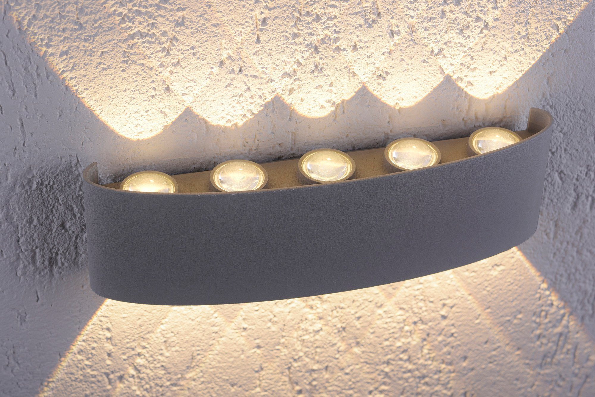 Paul Neuhaus Außen-Wandleuchte CARLO, LED fest integriert, Warmweiß, Schutzart IP 54, Für Außen- und Innenbereich