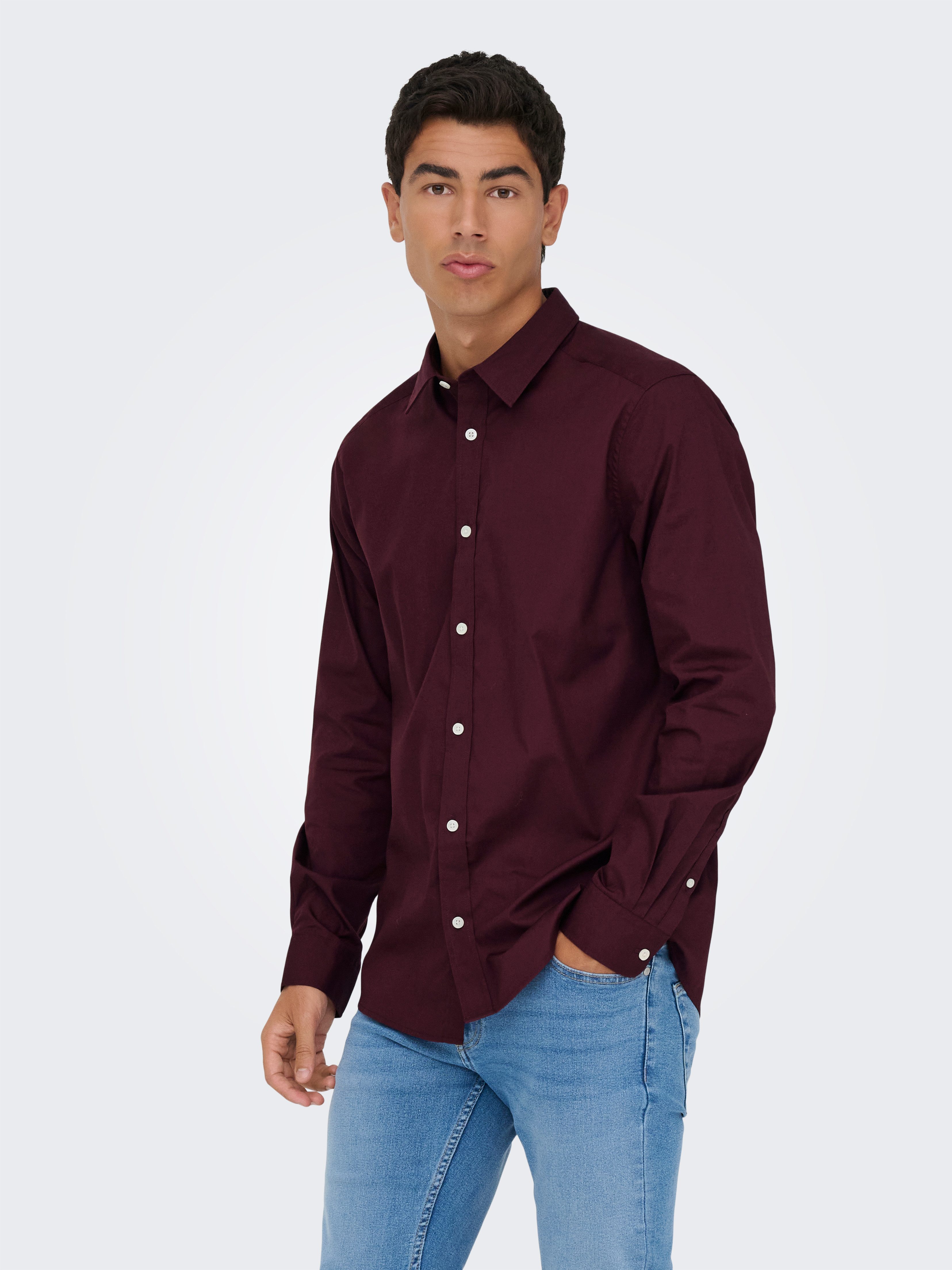 ONLY & SONS Langarmhemd ONSFLORIAN LIFE LS POPLIN SHIRT OTL günstig online kaufen