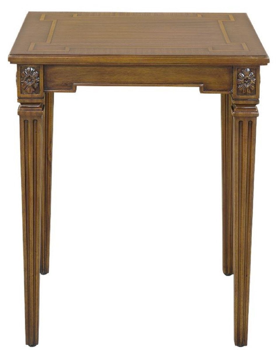 Barock - Padrino Mahagoni Edler Tisch 62 Braun Beistelltisch H. 44 im Beistelltisch Möbel x Mahagoni x Casa 48 Luxus - cm Barockstil Barock