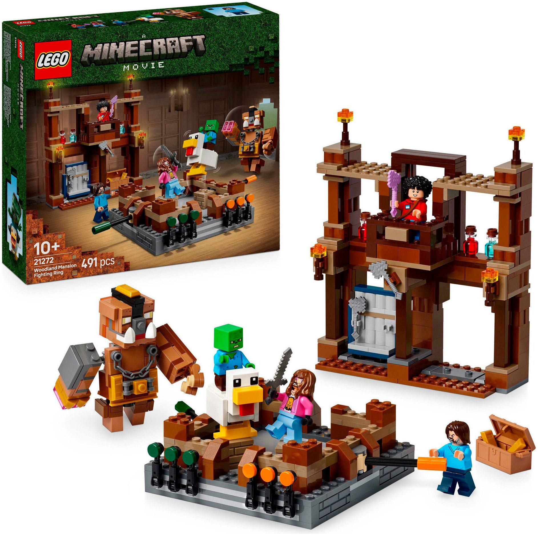 LEGO® Waldanwesen mit Boxring (21272), LEGO® Minecraft Konstruktionsspielst günstig online kaufen