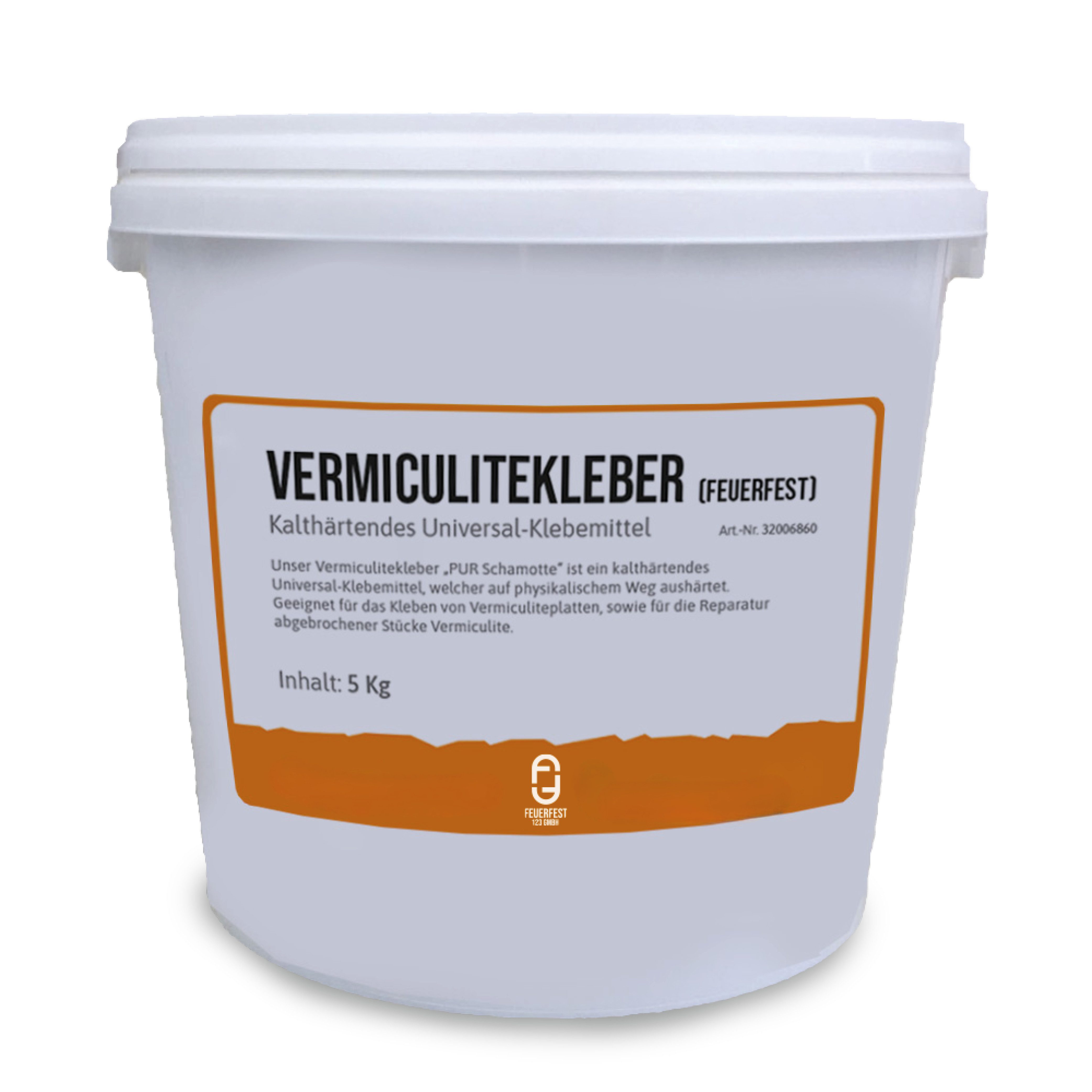 Feuerfest 123 GmbH Миномет Vermiculite Kleber - feuerfester Kleber, (hitzebeständig bis 1.350 °C, physikalische Trocknung), zum Kleben und Reparieren von Vermiculite