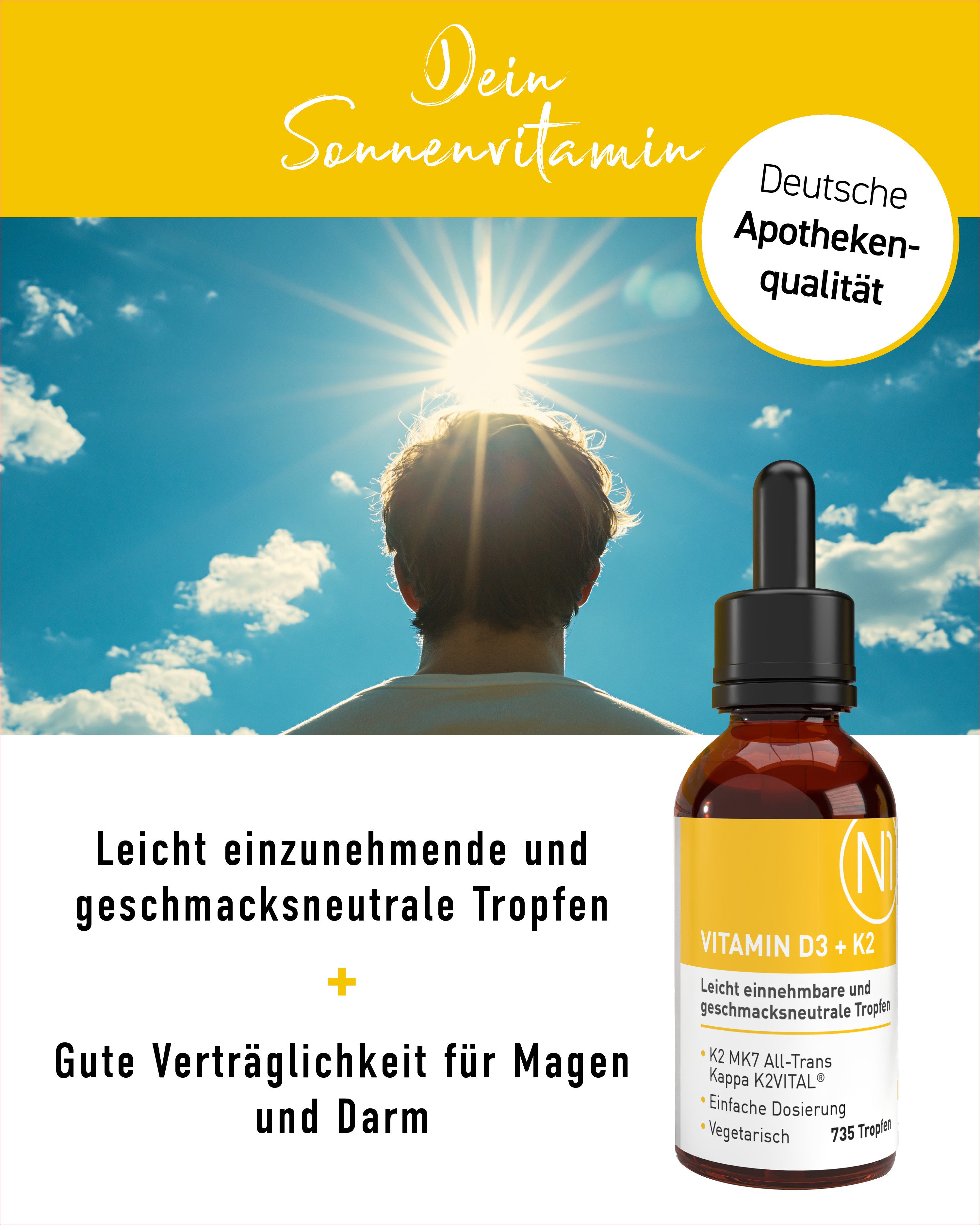 N1 Healthcare N1 Vitamin D3 K2 Tropfen, 20ml Tropfen, 20 ml