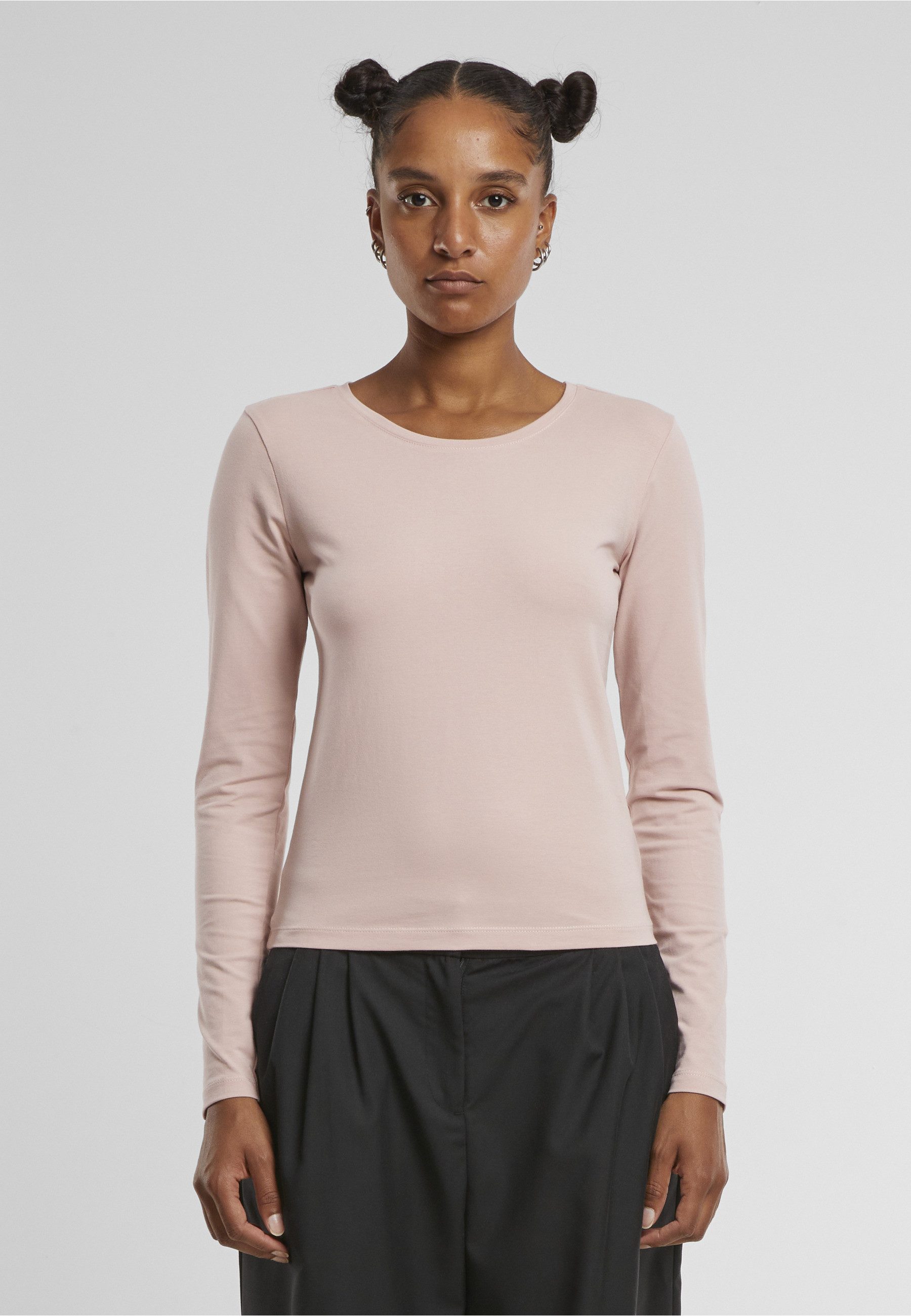 URBAN CLASSICS Longsleeve Urban Classics Ladies Basic Super Slim Longsleeve (1-tlg)