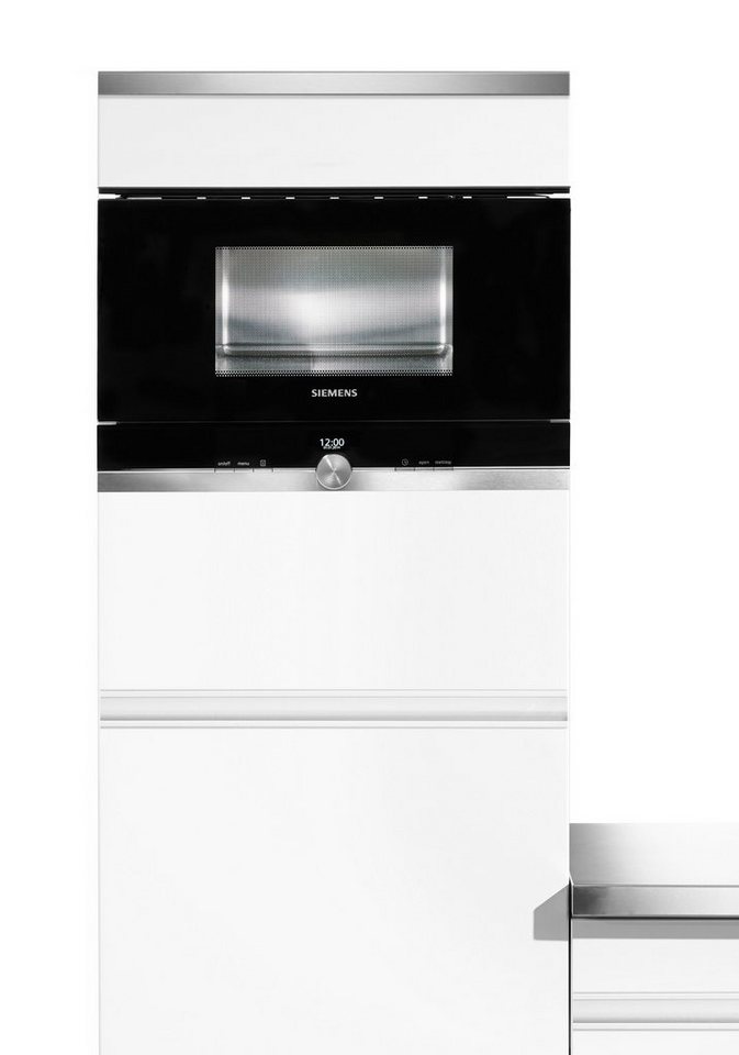 SIEMENS Einbau-Mikrowelle BE634RGS1, Grill, Mikrowelle, 21 l, Anzahl  Automatik-Programme: 10 Stck