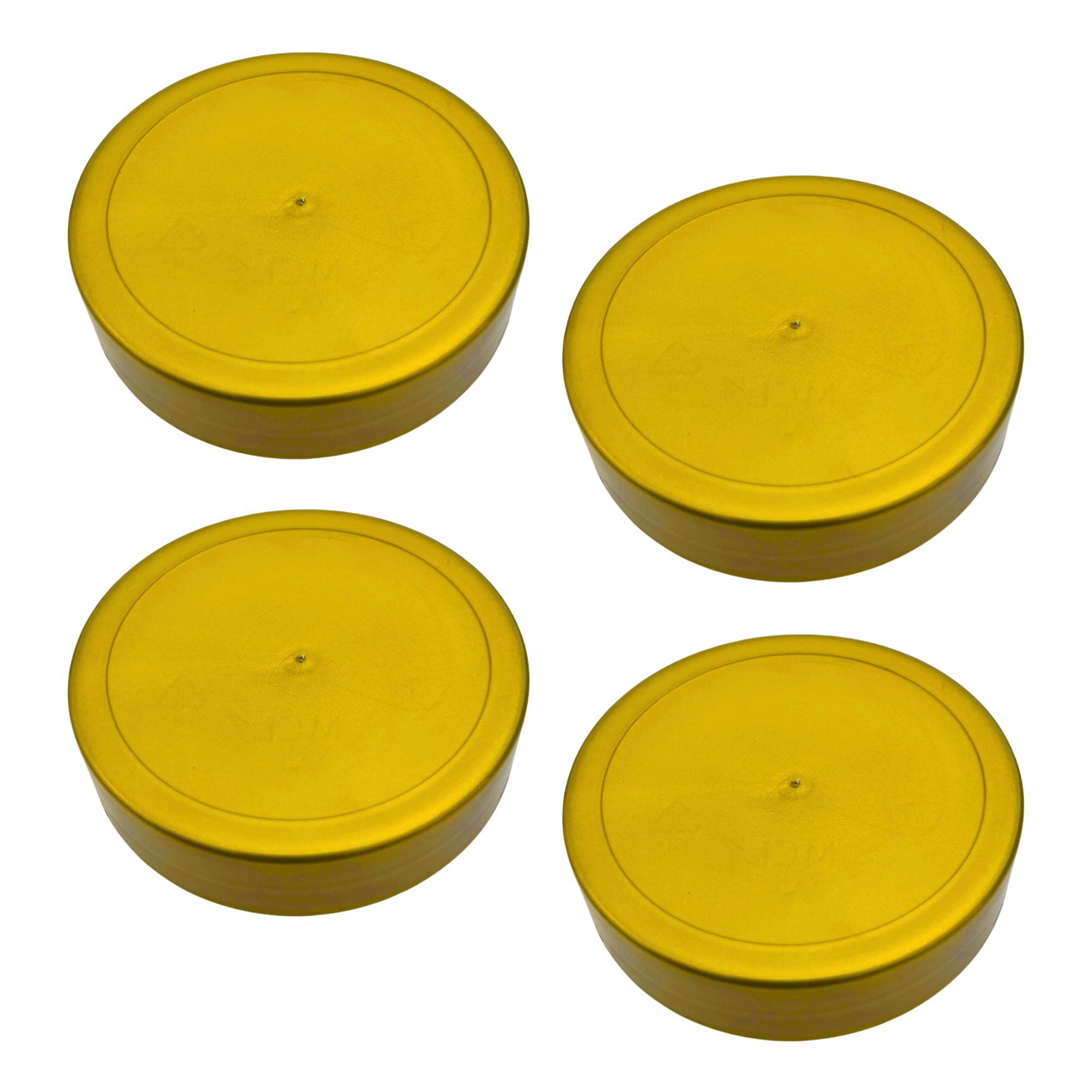 BIENEN SCHMIDT Einmachglas 60x Ersatzdeckel NEUTRAL für 250 g Neutral Gläser ohne Prägung, (60 Stk), Schraubdeckel Kunststoffdeckel Dichtungsdeckel für Einmachgläser
