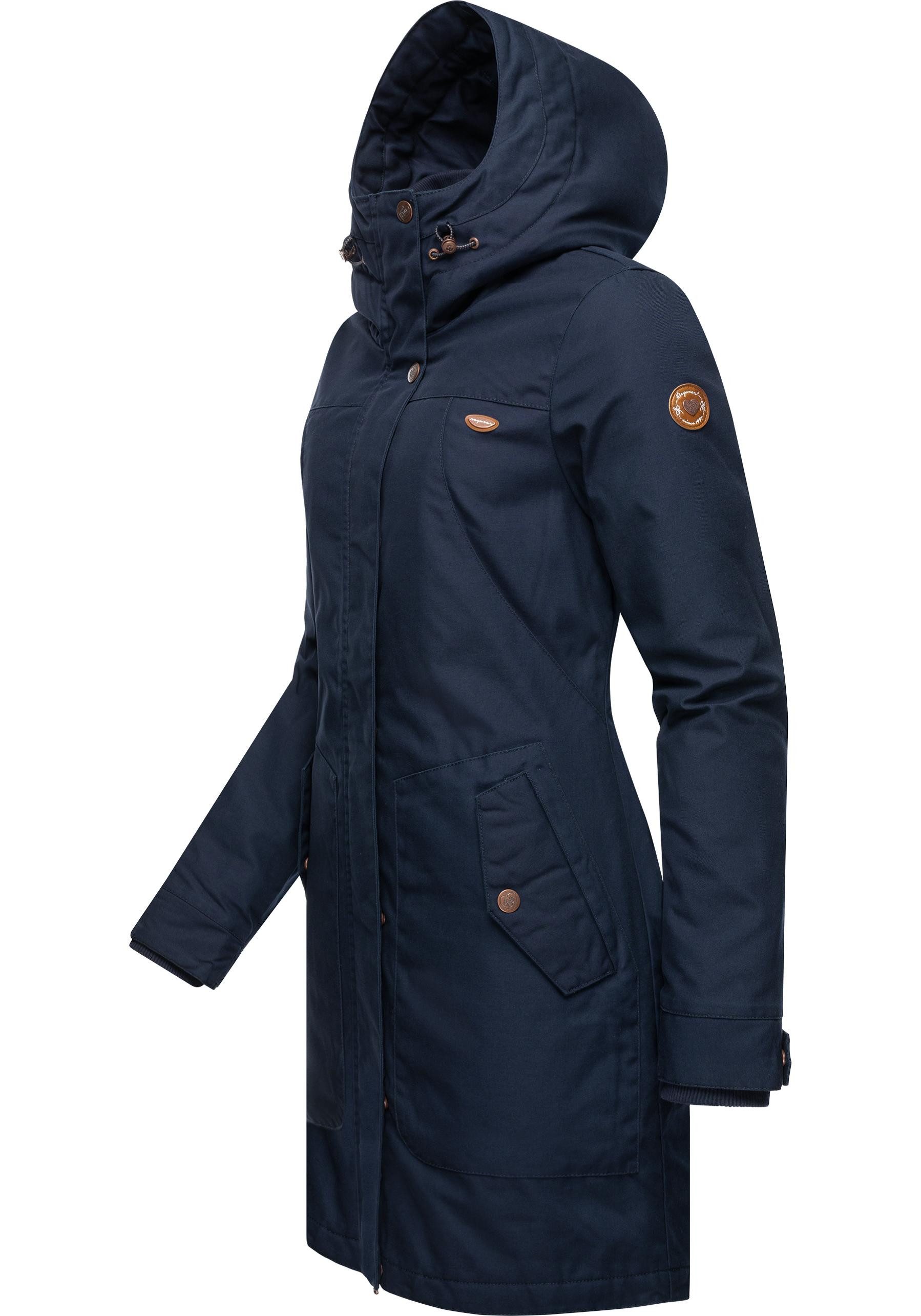 Ragwear Wintermantel Jannisa stylischer Damen Winterparka mit Kapuze günstig online kaufen