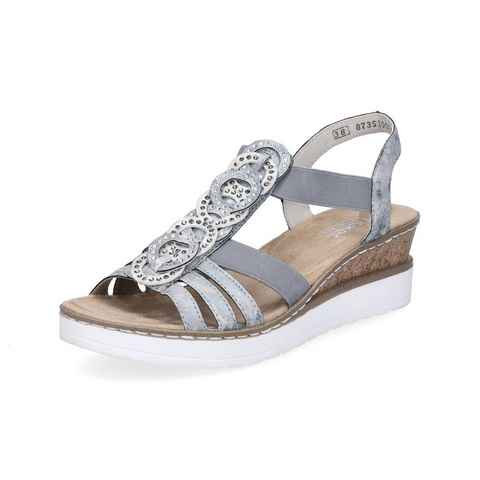 Rieker Rieker Damen Sandalette blau Sandale