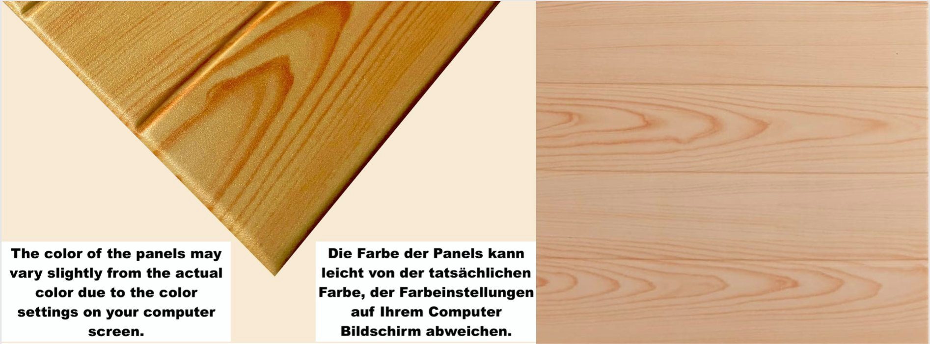 ARTIGES! = 3D MATERIAL 16 Optik Stück) (4qm Polystyrol Wandpaneele Holz Wandverkleidung Deckenpaneele, IKHEMalarka STYROPOR qm, 0104 Wandpaneel 3D 0,25