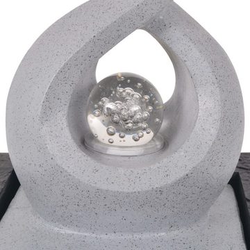 vidaXL Wasserfall Zimmerbrunnen mit LED Polyresin