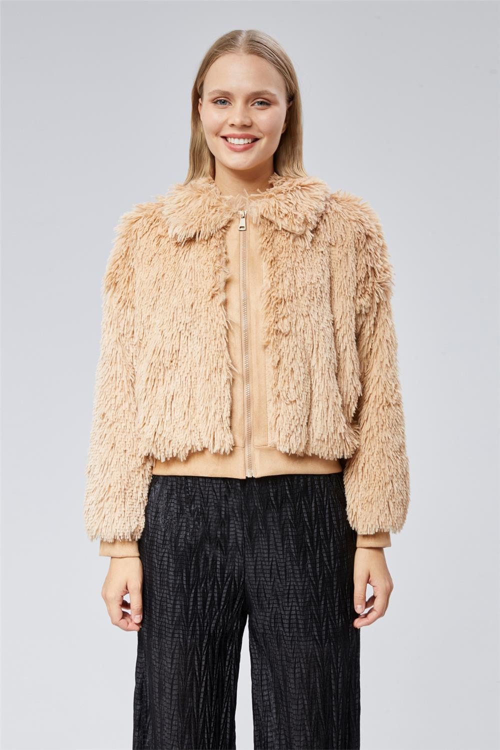 HomeStore Strickjacke Plüschmantel günstig online kaufen