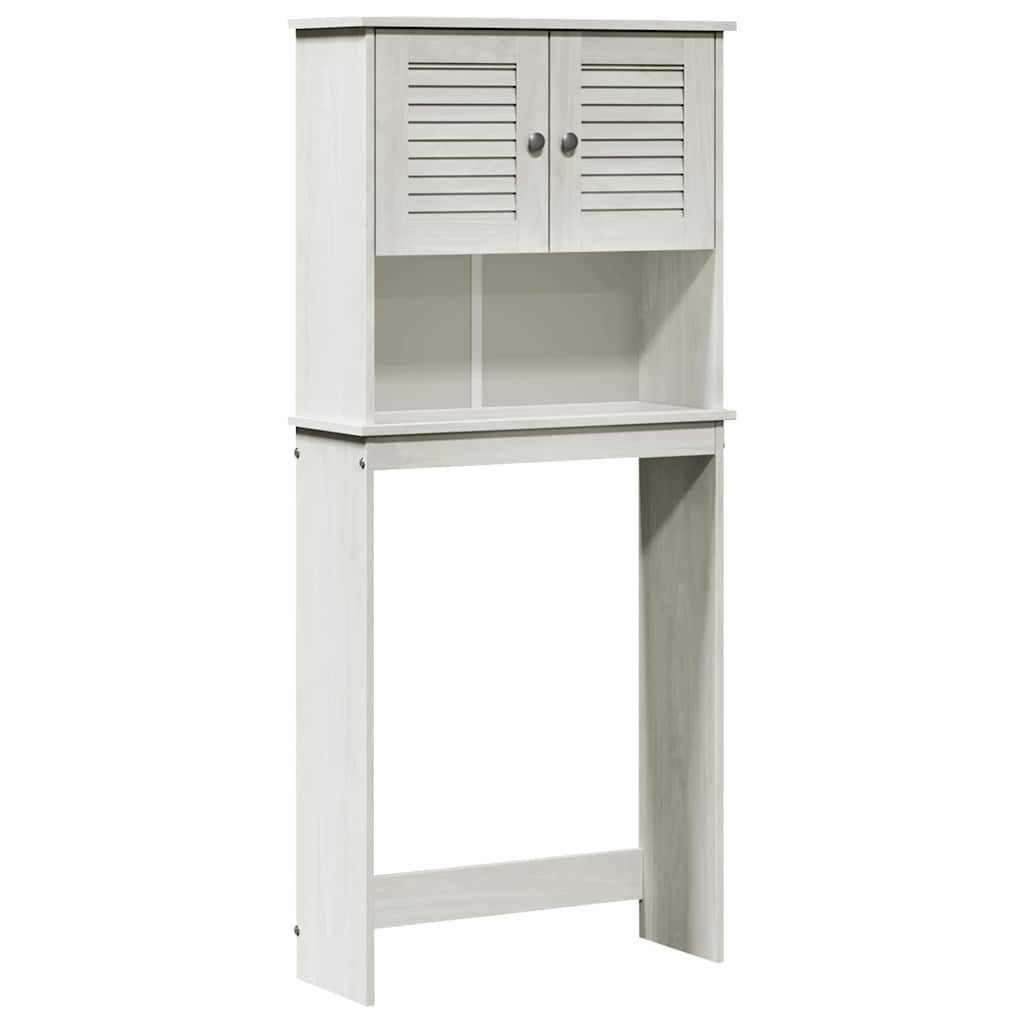 vidaXL Badezimmerspiegelschrank Waschmaschinen-Schrank mit Regal VIGO Weiß 72,5 x 27 x 161 cm (1-St)