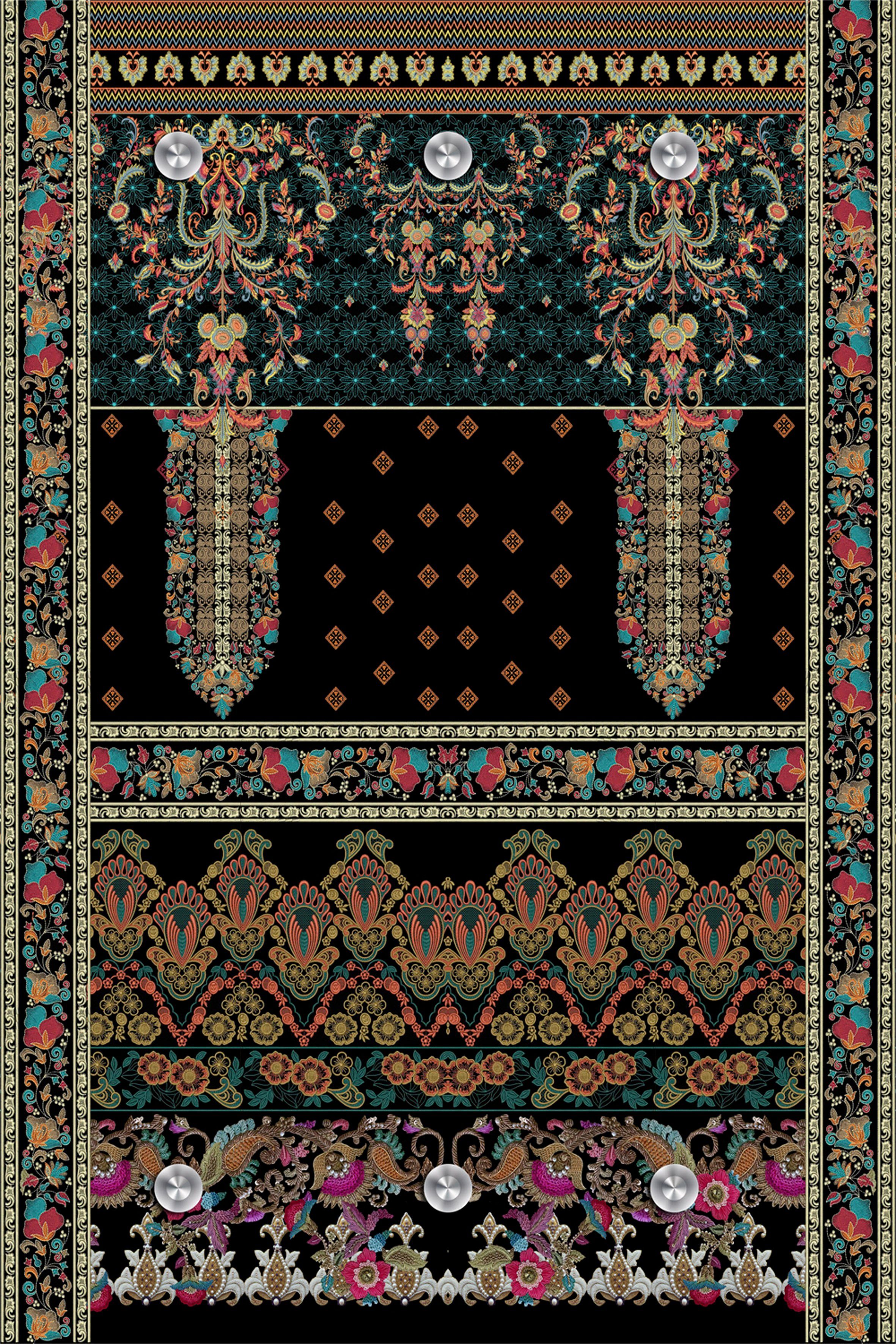 queence Шкафыleiste Orientalisch, mit 6 Haken, 80 x 120 cm