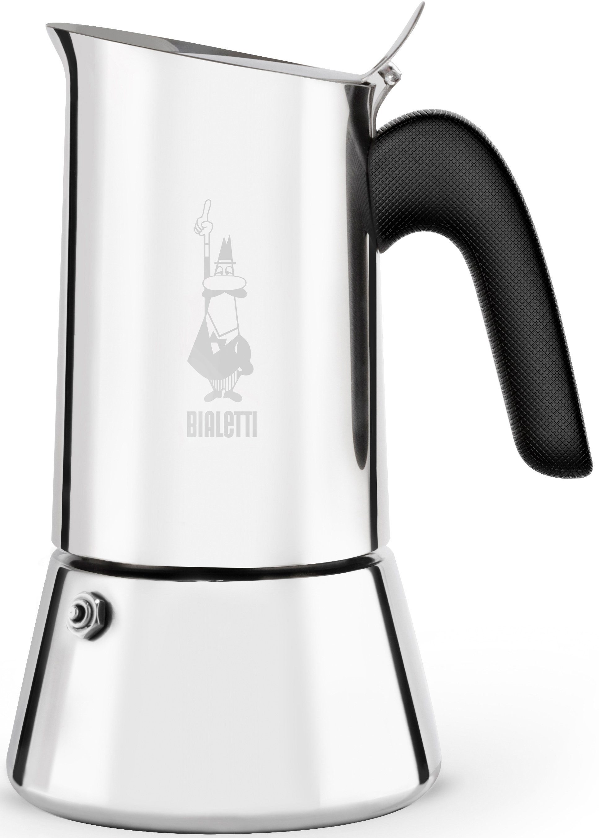BIALETTI Espressokocher, 0,46l Kaffeekanne, Edelstahl, 10 Tassen